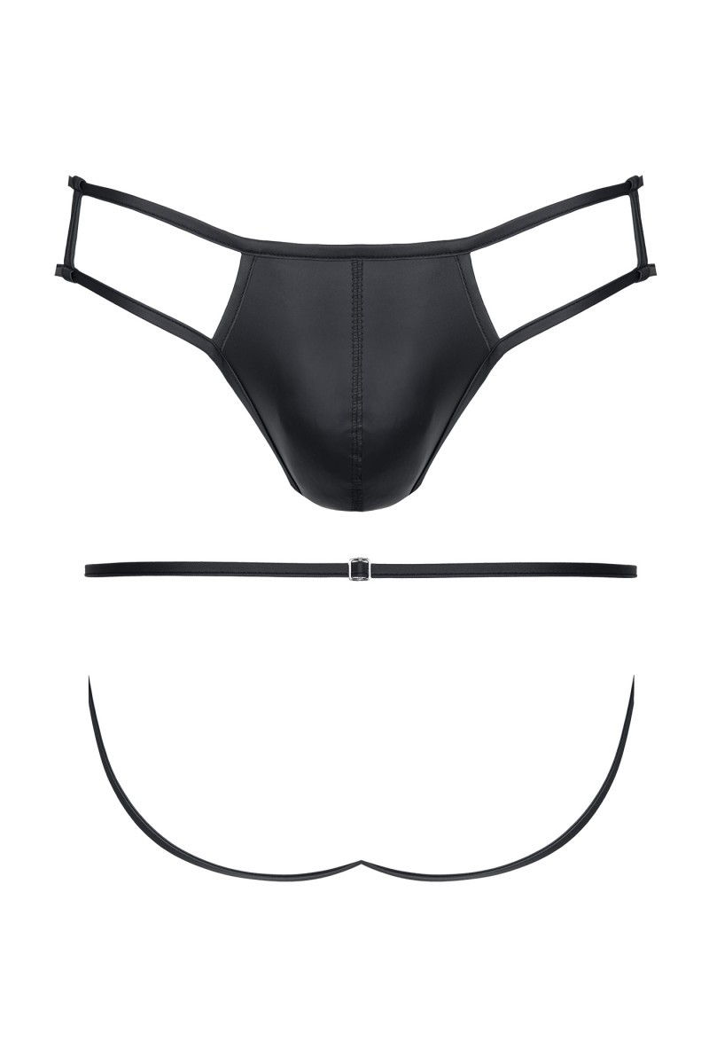 Bikini Barbati Open Back, Negru, M, Nr. 4, Erotic24.ro