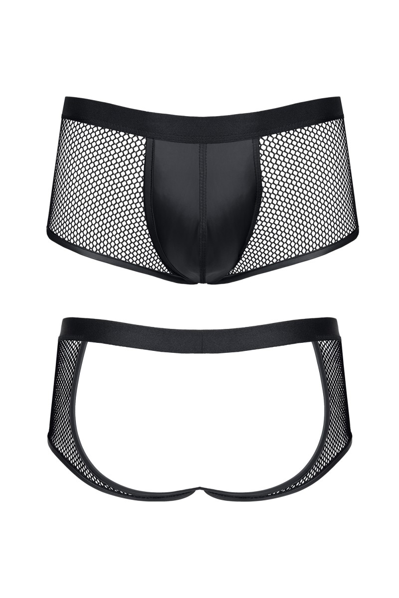 Boxeri Barbati Open Back, Negru, M, Nr. 5, Erotic24.ro