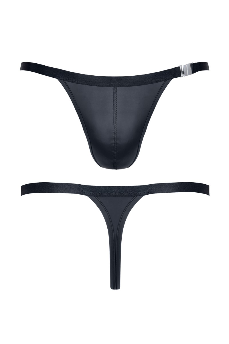 Bikini Tanga cu Deschidere Laterala, Negru, M, #4, Erotic24.ro