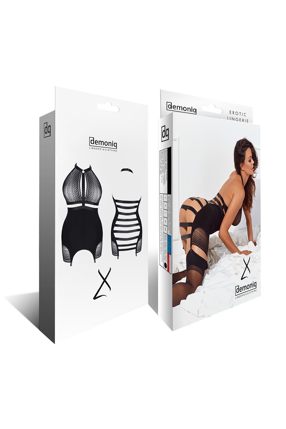 Set Premium Priscila Rochie+Ciorapi Negru M, #6, Erotic24.ro