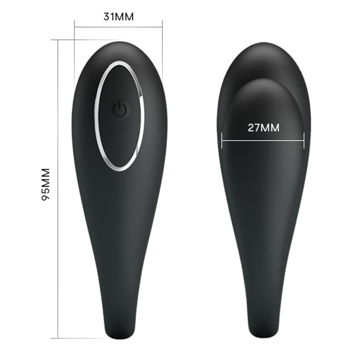 Stimulator Astro Remote Control, 12 Moduri Vibratii Puternice Erospace, Silicon, USB, Negru, #2, Erotic24.ro