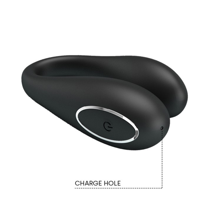 Stimulator Astro Remote Control, 12 Moduri Vibratii Puternice Erospace, Silicon, USB, Negru, #4, Erotic24.ro