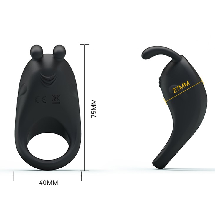 Inel de Penis Rapid 7 Moduri Vibratii Erospace, Silicon, USB, Negru, #3, Erotic24.ro