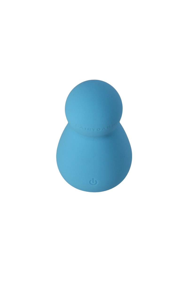 Vibrator Mini Wand Applust FairyGasm, 10 Moduri Vibratii, Silicon, USB, Albastru, 7.5 cm, #3, Erotic24.ro