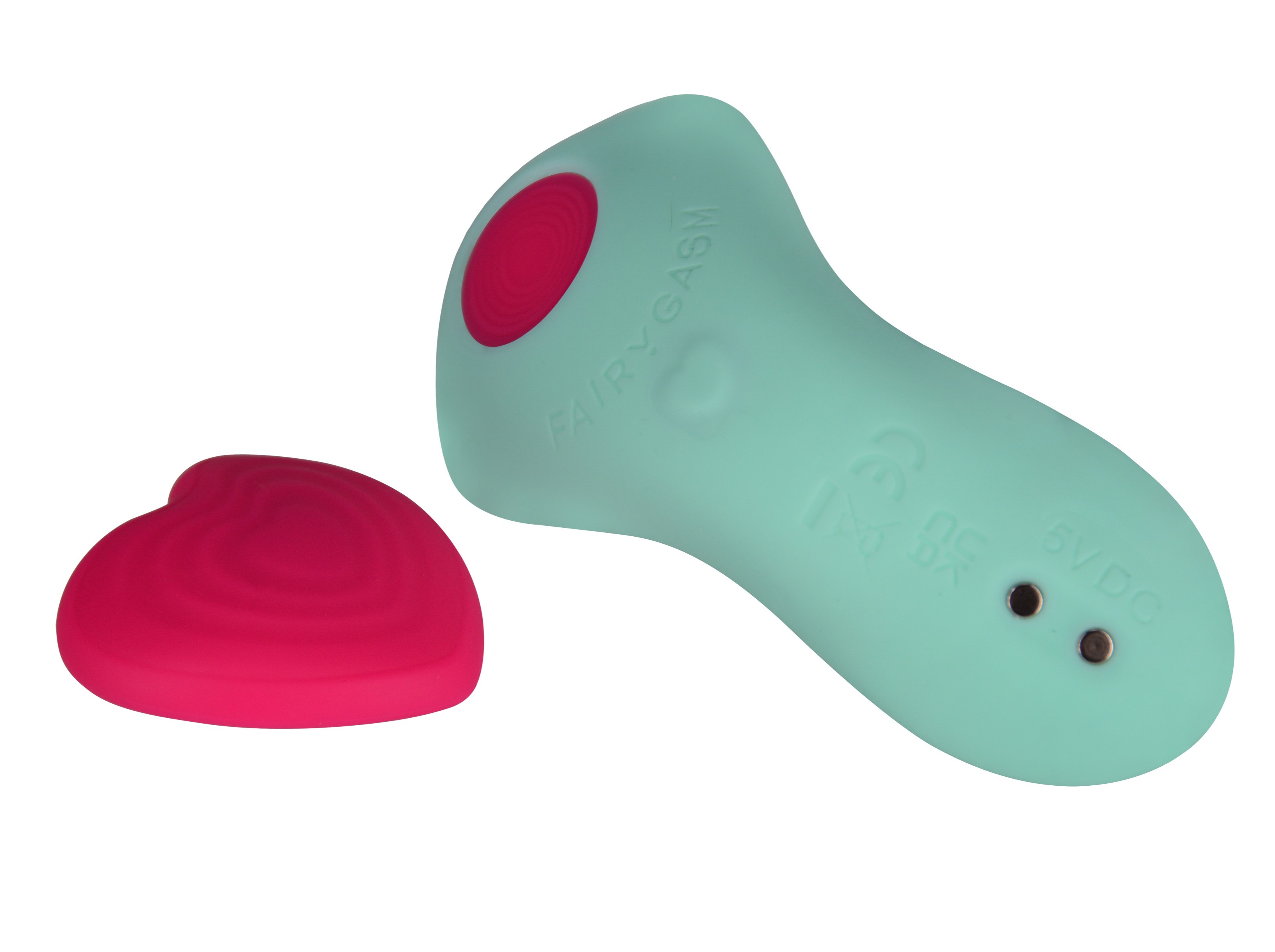 Vibrator Wearable HeartGem FairyGasm, 9 Moduri Vibratii, Remote Control, Silicon, USB, Verde, Nr. 5, Erotic24.ro