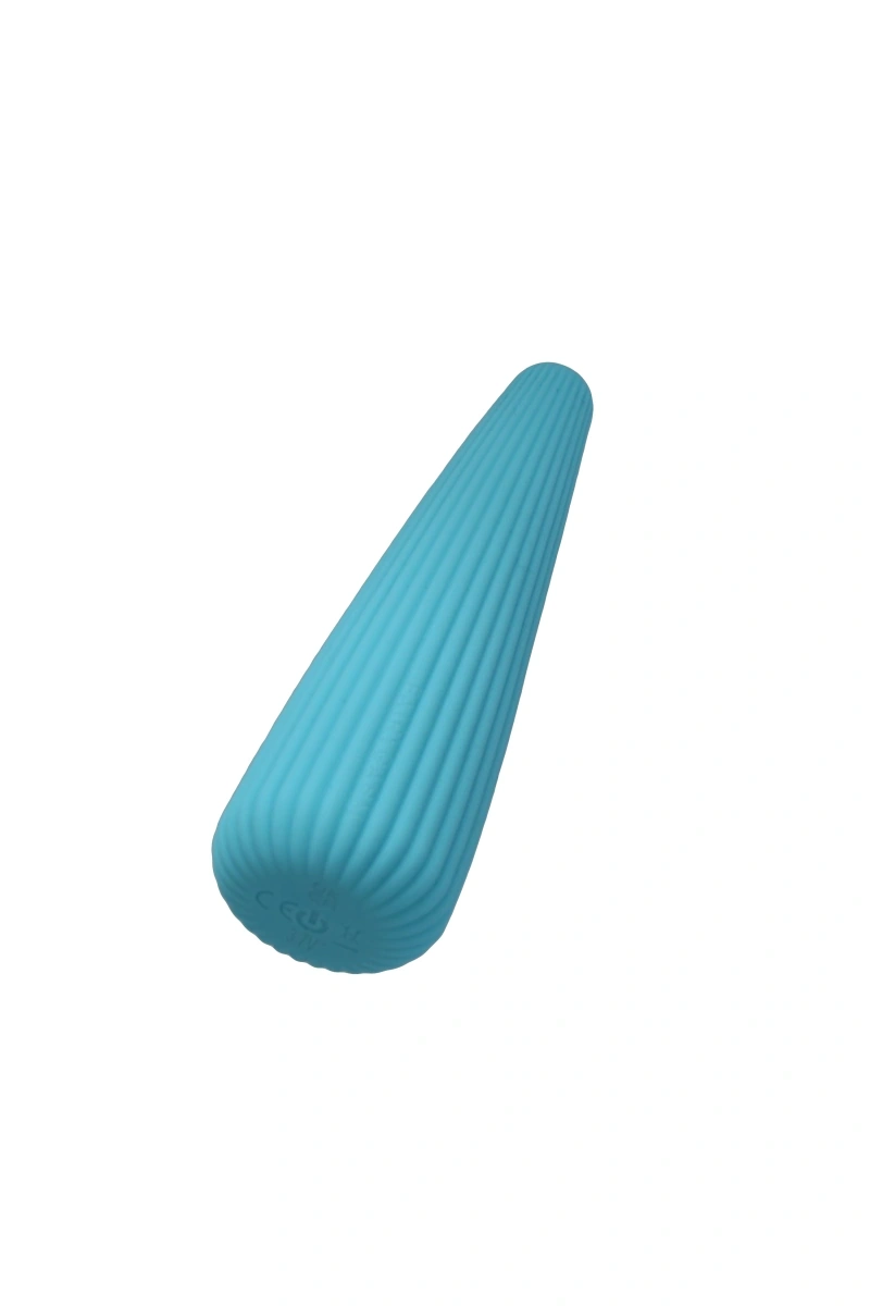 Vibrator IcyCone FairyGasm, 10 Moduri Vibratii, USB, Albastru, 13.5 cm, #4, Erotic24.ro