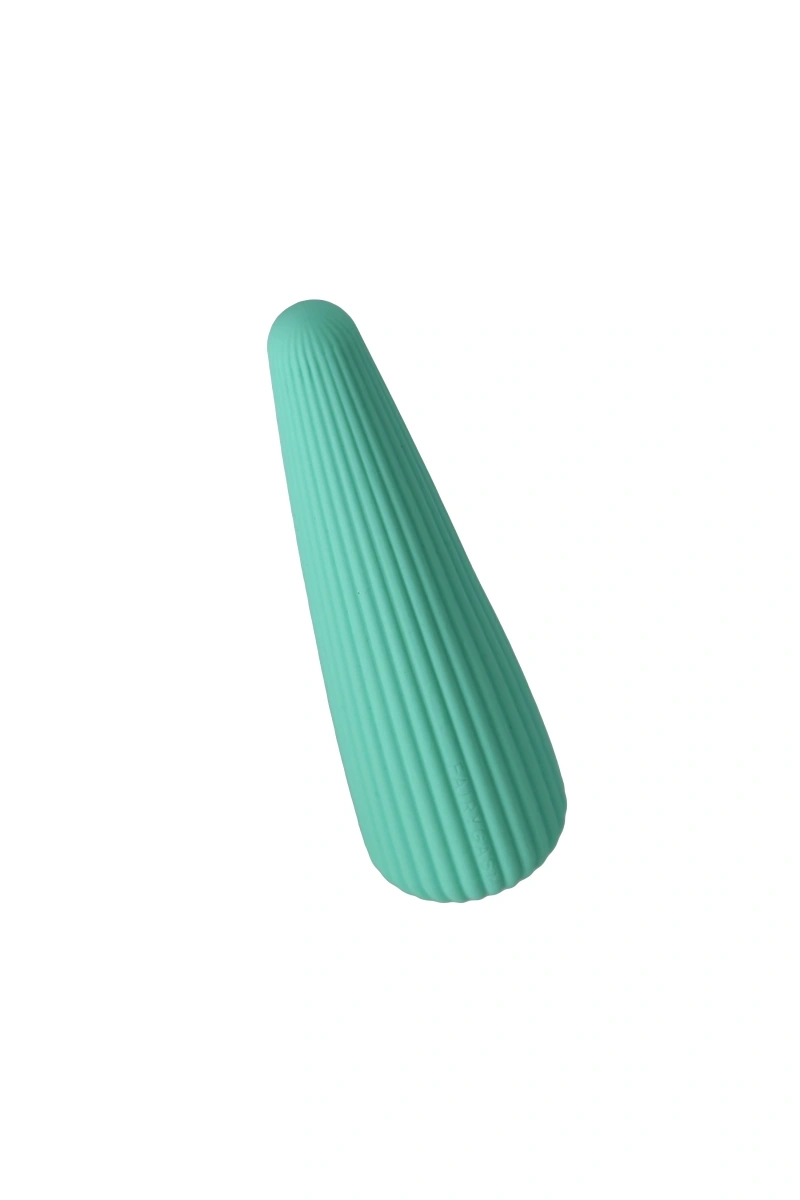 Vibrator IcyCone FairyGasm, 10 Moduri Vibratii, USB, Verde, 13.5 cm