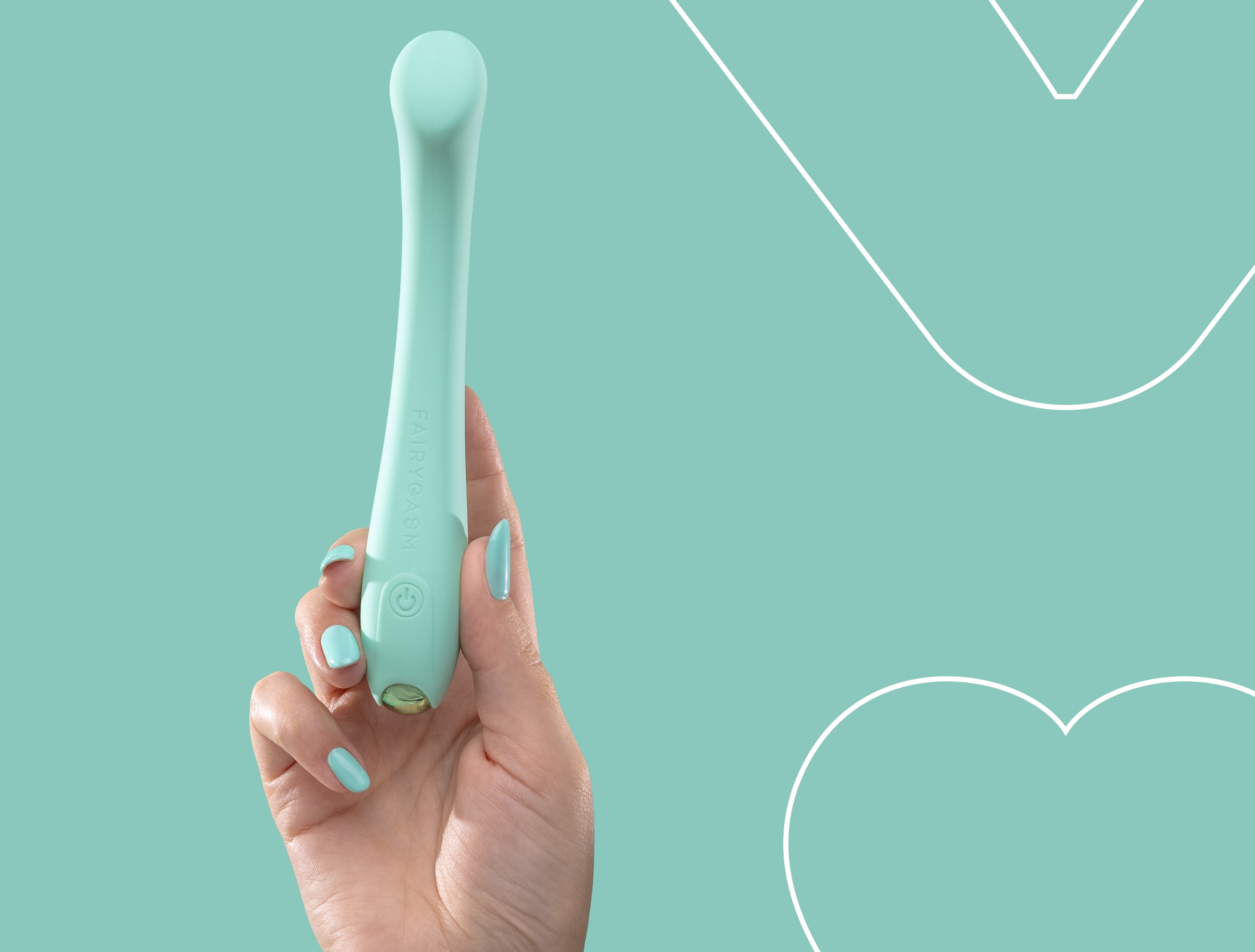 Vibrator MerryWand FairyGasm, 9 Moduri Vibratii, Silicon, USB, IPX7, Verde, 17.5 cm, #6, Erotic24.ro