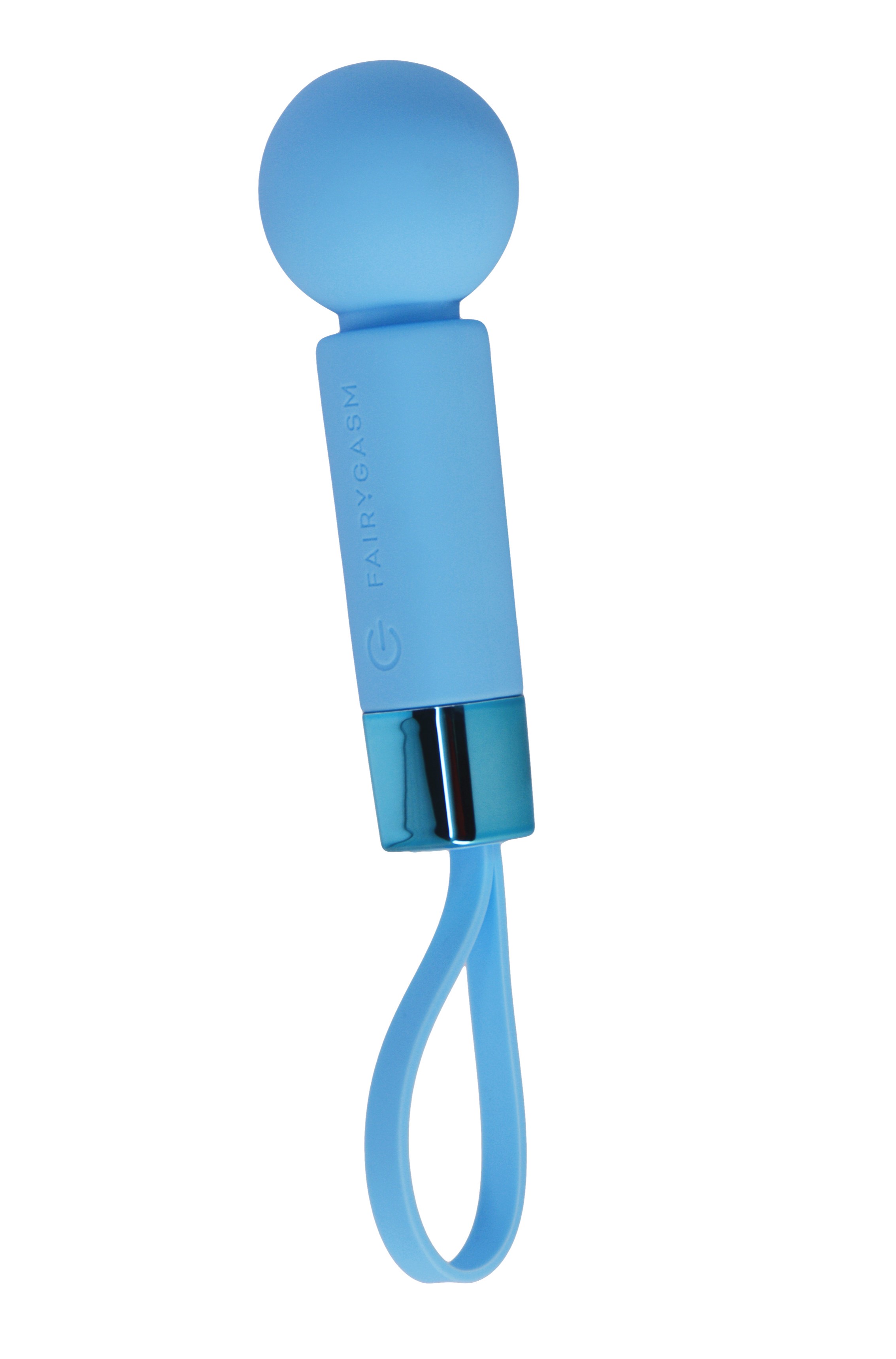 Mini Wand Pearlstasy FairyGasm, 8 Moduri Vibratii, Silicon, USB, IPX7, Albastru, 11 cm, #2, Erotic24.ro