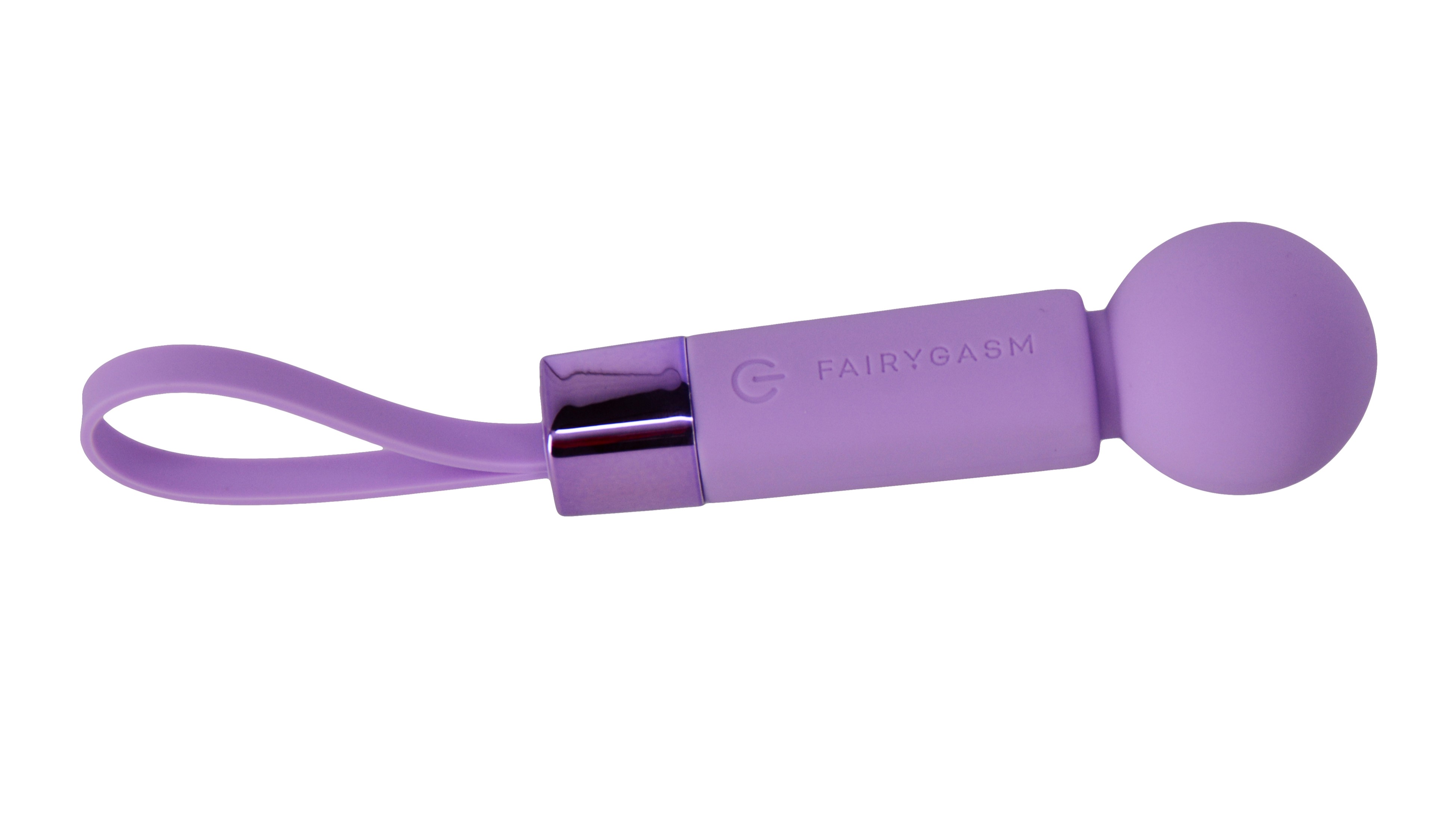 Mini Wand Pearlstasy FairyGasm, 8 Moduri Vibratii, Silicon, USB, IPX7, Mov, 11 cm, #4, Erotic24.ro