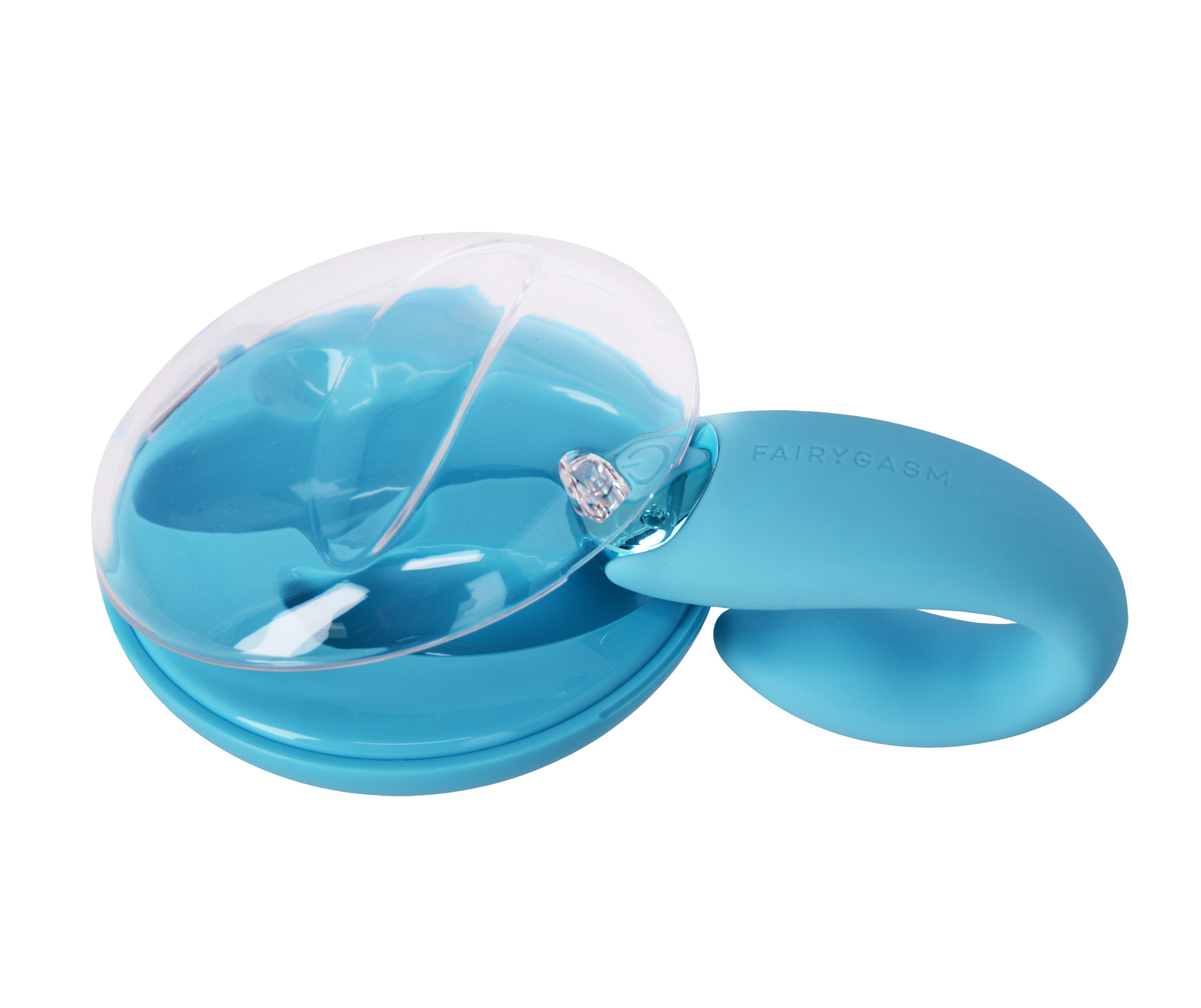 Vibrator Cuplu PleasureBerry FairyGasm, 10 Moduri Vibratii, Remote Control, Silicon, USB, IPX7, Albastru, #4, Erotic24.ro