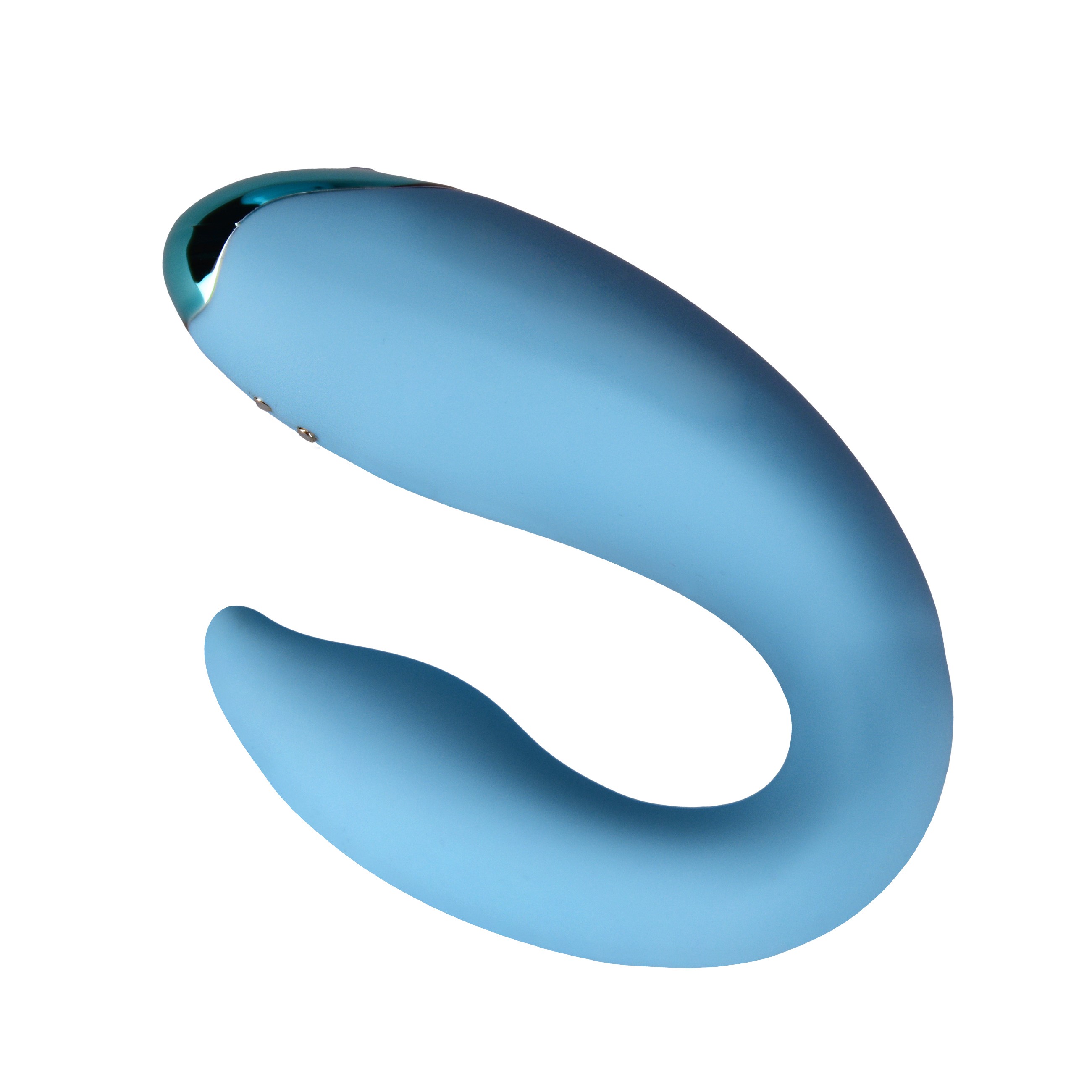 Vibrator Cuplu PleasureBerry FairyGasm, 10 Moduri Vibratii, Remote Control, Silicon, USB, IPX7, Albastru, #5, Erotic24.ro