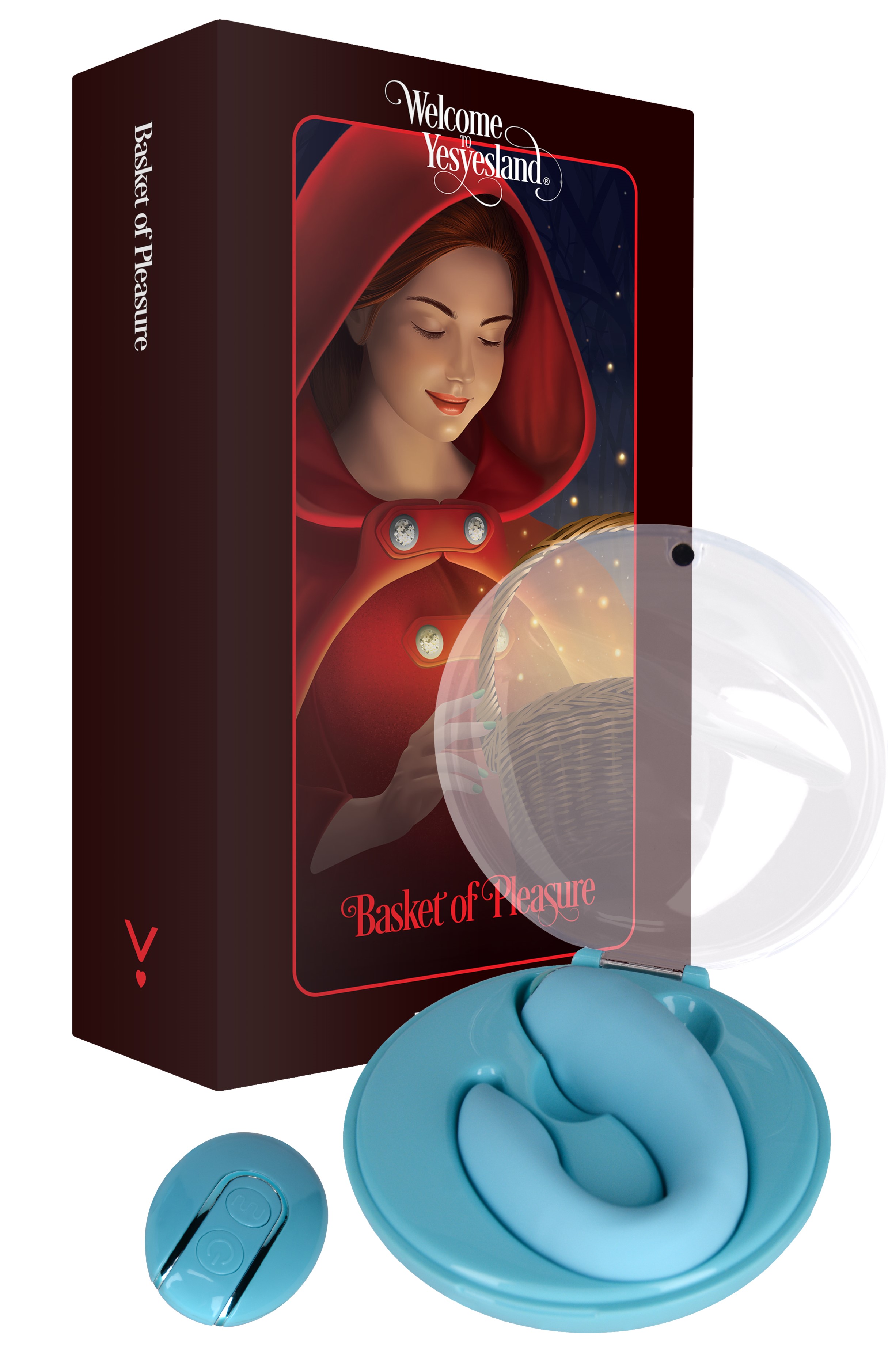 Vibrator Cuplu PleasureBerry FairyGasm, 10 Moduri Vibratii, Remote Control, Silicon, USB, IPX7, Albastru
