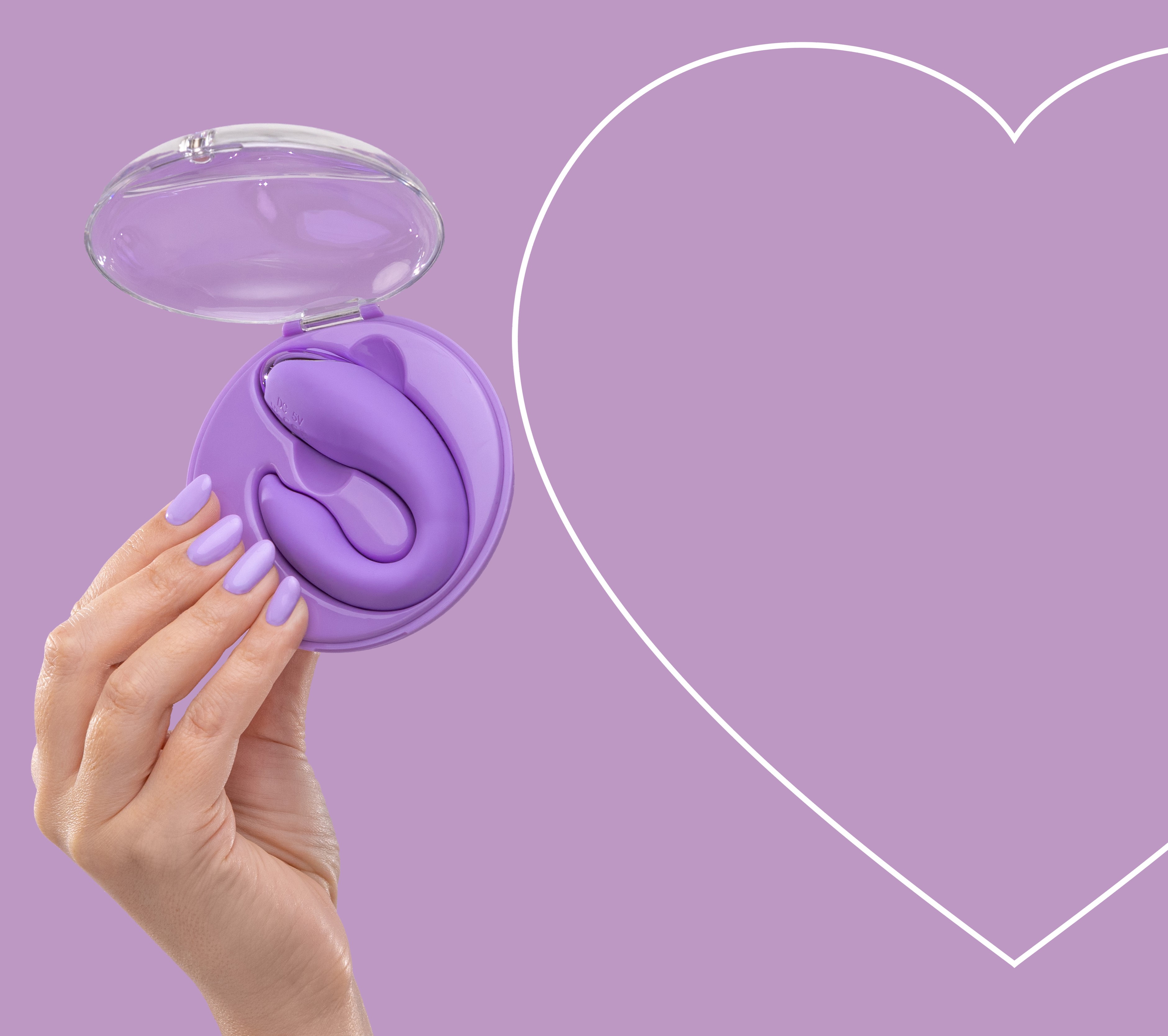 Vibrator Cuplu PleasureBerry FairyGasm, 10 Moduri Vibratii, Remote Control, Silicon, USB, IPX7, Mov, #7, Erotic24.ro