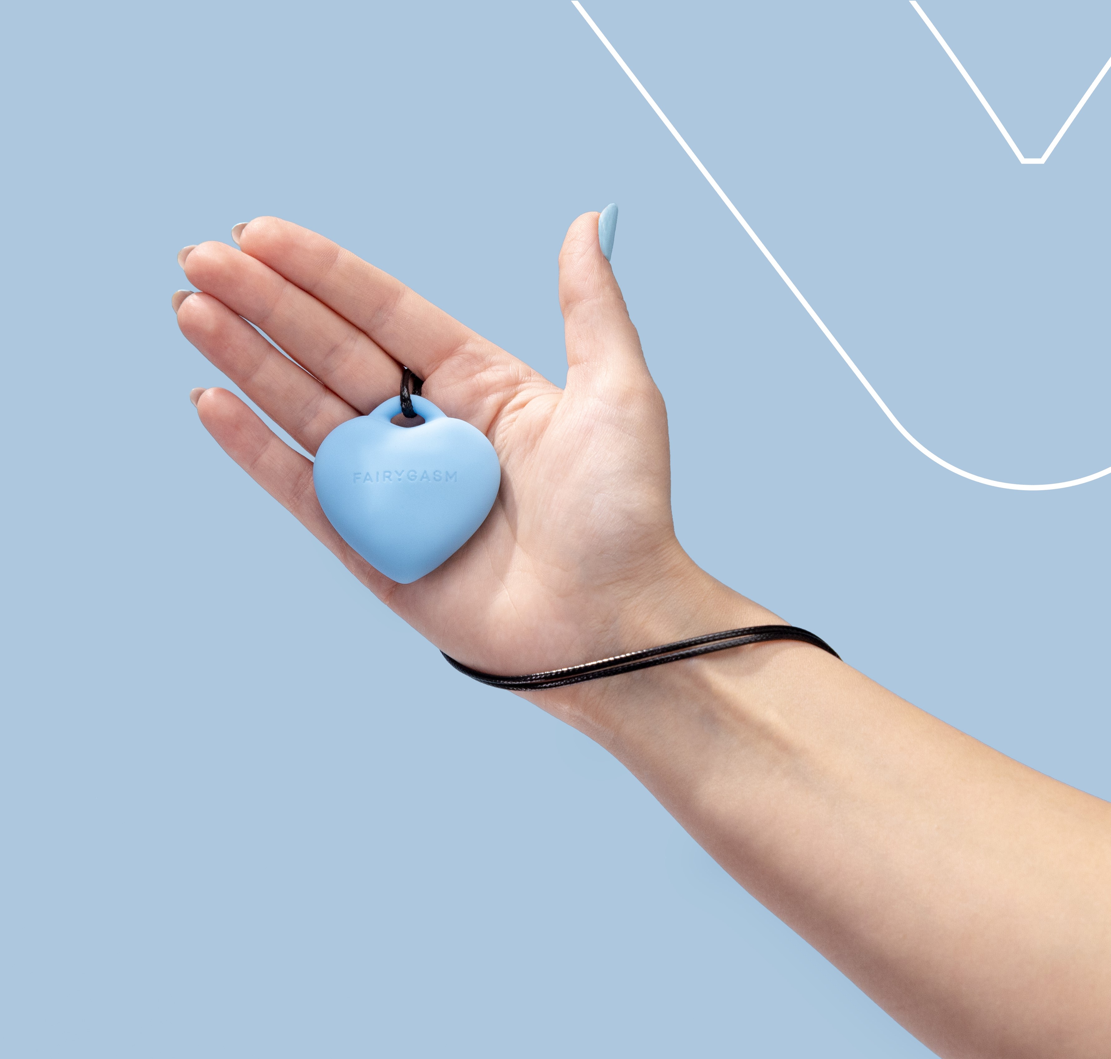 Mini Vibrator PleasureStone FairyGasm, 8 Moduri Vibratii, Silicon, USB, IPX7,  Albastru, #5, Erotic24.ro