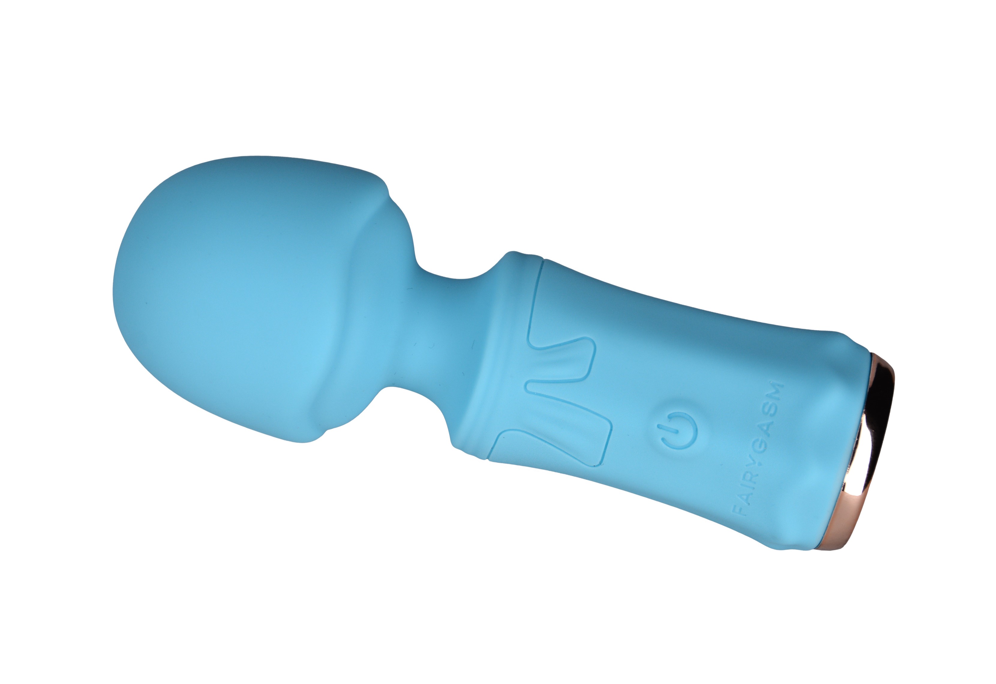 Mini Wand SecretFuntasy FairyGasm, 10 Moduri Vibratii, Silicon, USB, IPX7, Albastru, 11 cm, #6, Erotic24.ro