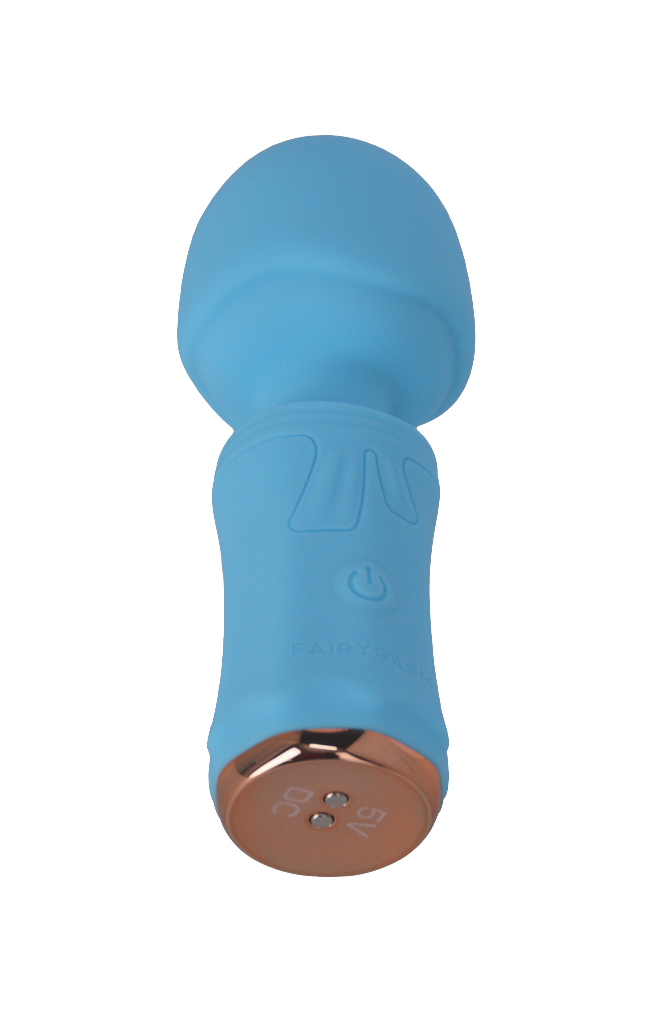 Mini Wand SecretFuntasy FairyGasm, 10 Moduri Vibratii, Silicon, USB, IPX7, Albastru, 11 cm, #4, Erotic24.ro