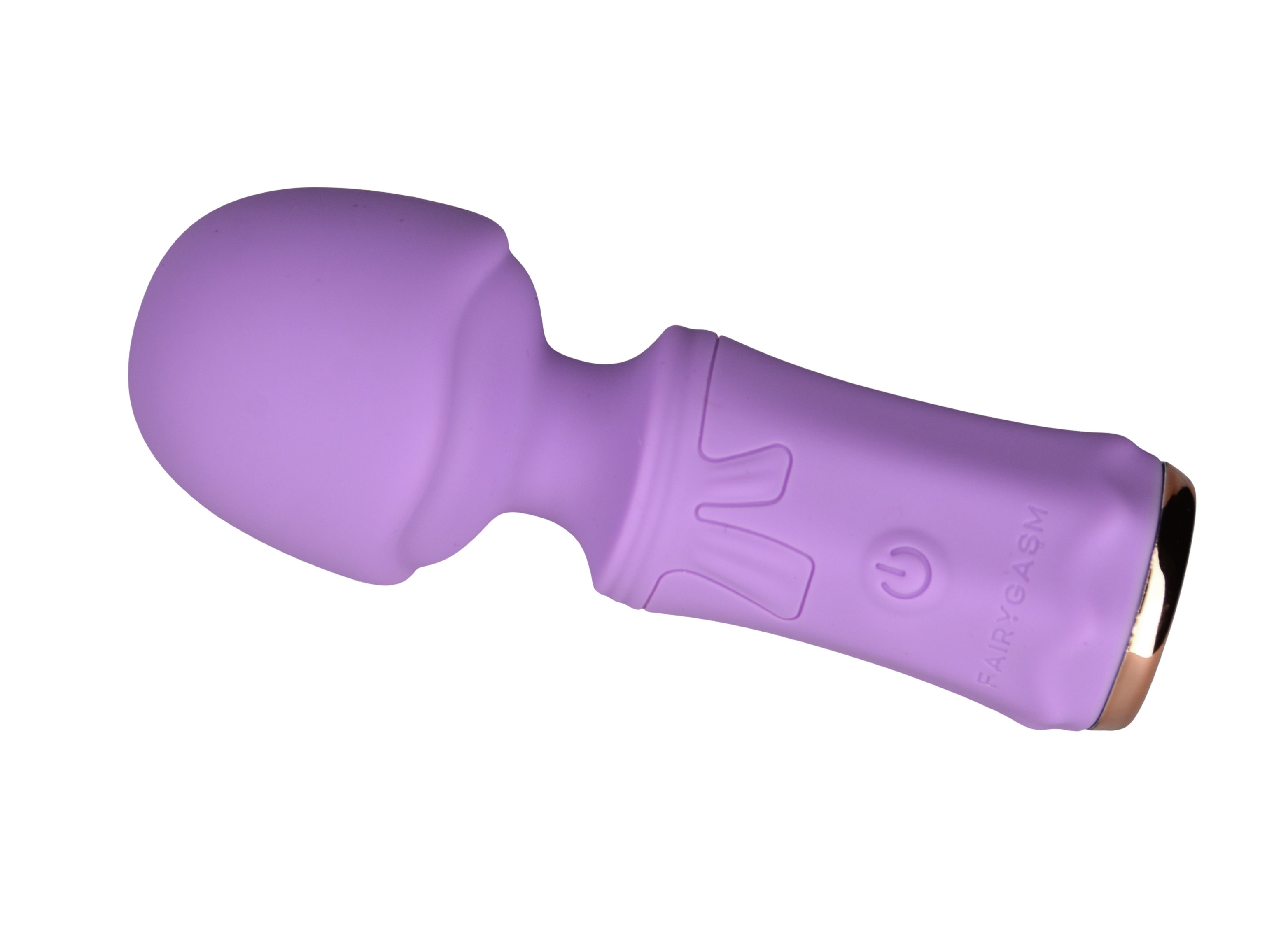 Mini Wand SecretFuntasy FairyGasm, 10 Moduri Vibratii, Silicon, USB, IPX7, Mov, 11 cm, #6, Erotic24.ro