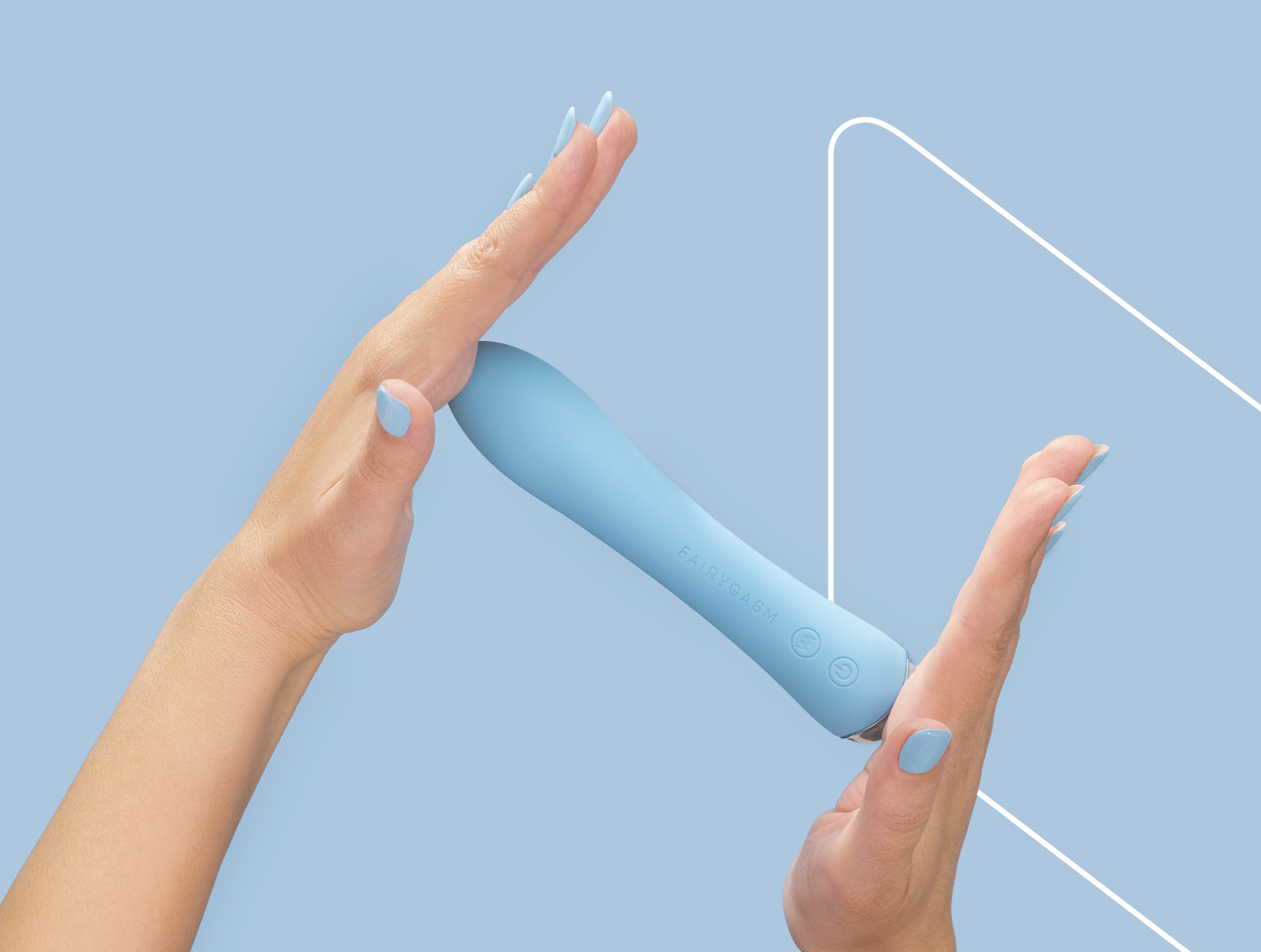 Vibrator WowGenie FairyGasm, 9 Moduri Vibratii, Functie Incalzire, Silicon, USB, IPX7, Albastru, 17.5 cm, #6, Erotic24.ro