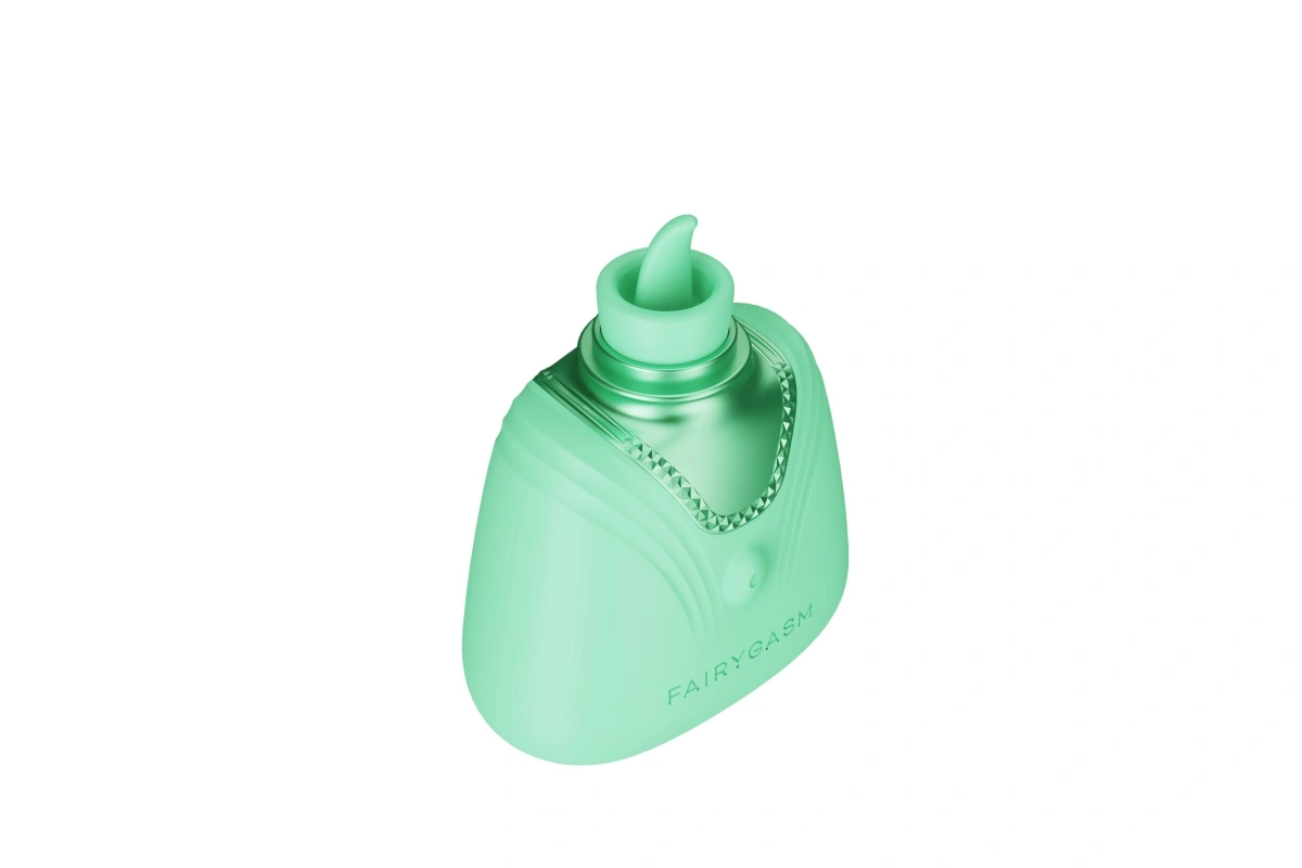 Vibrator Perfumgasm Bliss FairyGasm, 9 Moduri Licking, Silicon, USB, Verde, #2, Erotic24.ro