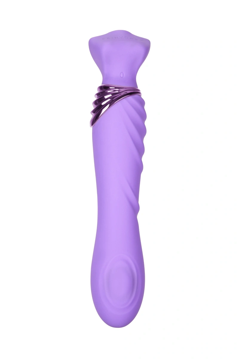 Vibrator Mermaids Extasy FairyGasm, 6 Moduri Vibratii, 6 Moduri Tapare, Silicon, USB, Mov, #1, Erotic24.ro