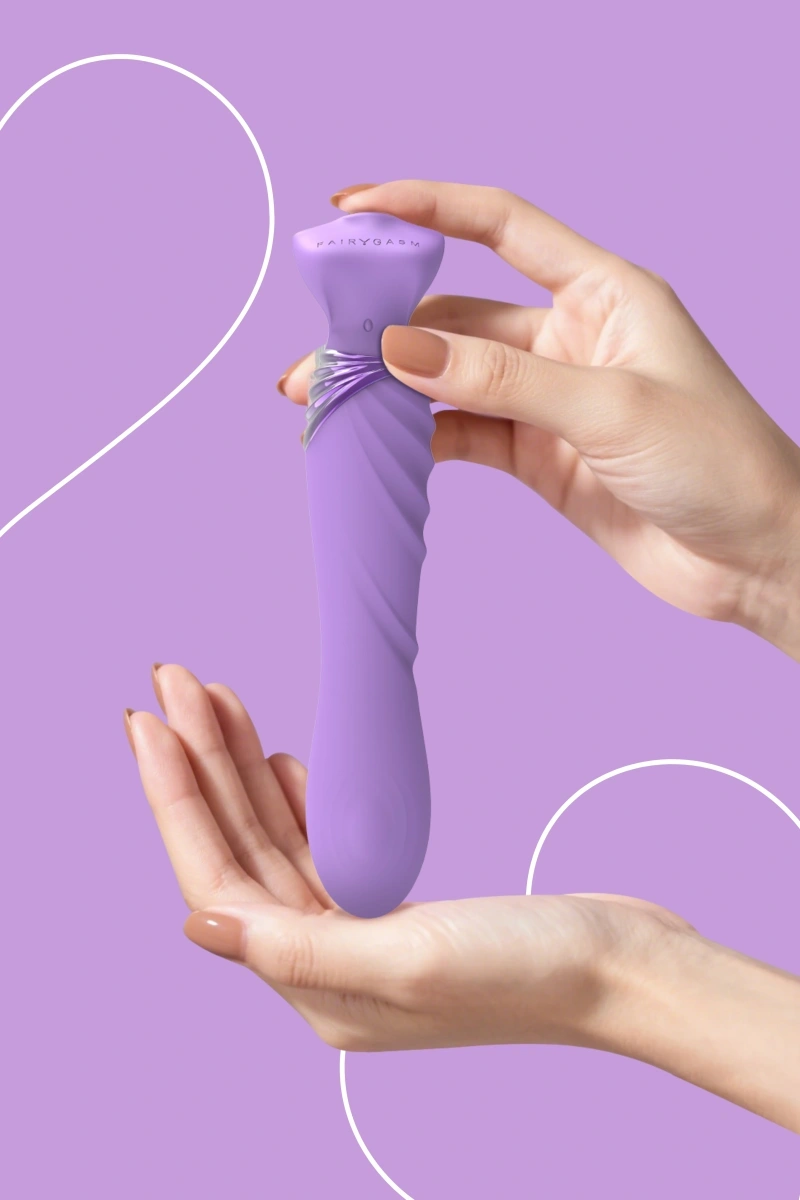 Vibrator Mermaids Extasy FairyGasm, 6 Moduri Vibratii, 6 Moduri Tapare, Silicon, USB, Mov, #4, Erotic24.ro