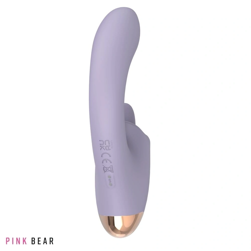 Vibrator Zenya, 9 Moduri Tapare, 9 Moduri Licking, Silicon, USB Magnetic, Lila, 18.1 cm, #2, Erotic24.ro