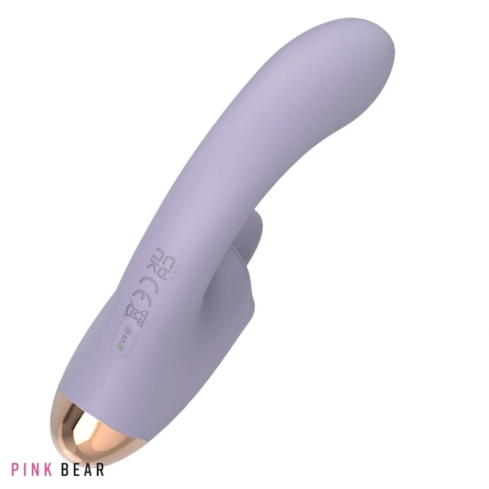 Vibrator Zenya, 9 Moduri Tapare, 9 Moduri Licking, Silicon, USB Magnetic, Lila, 18.1 cm, #3, Erotic24.ro