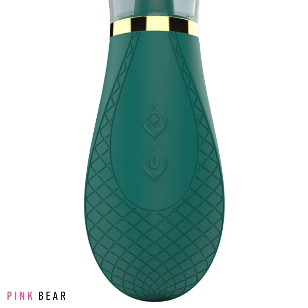 Stimulator Melow, 3 Moduri Suctiune, 9 Moduri Licking, Silicon, USB, Verde, 17 cm, #3, Erotic24.ro