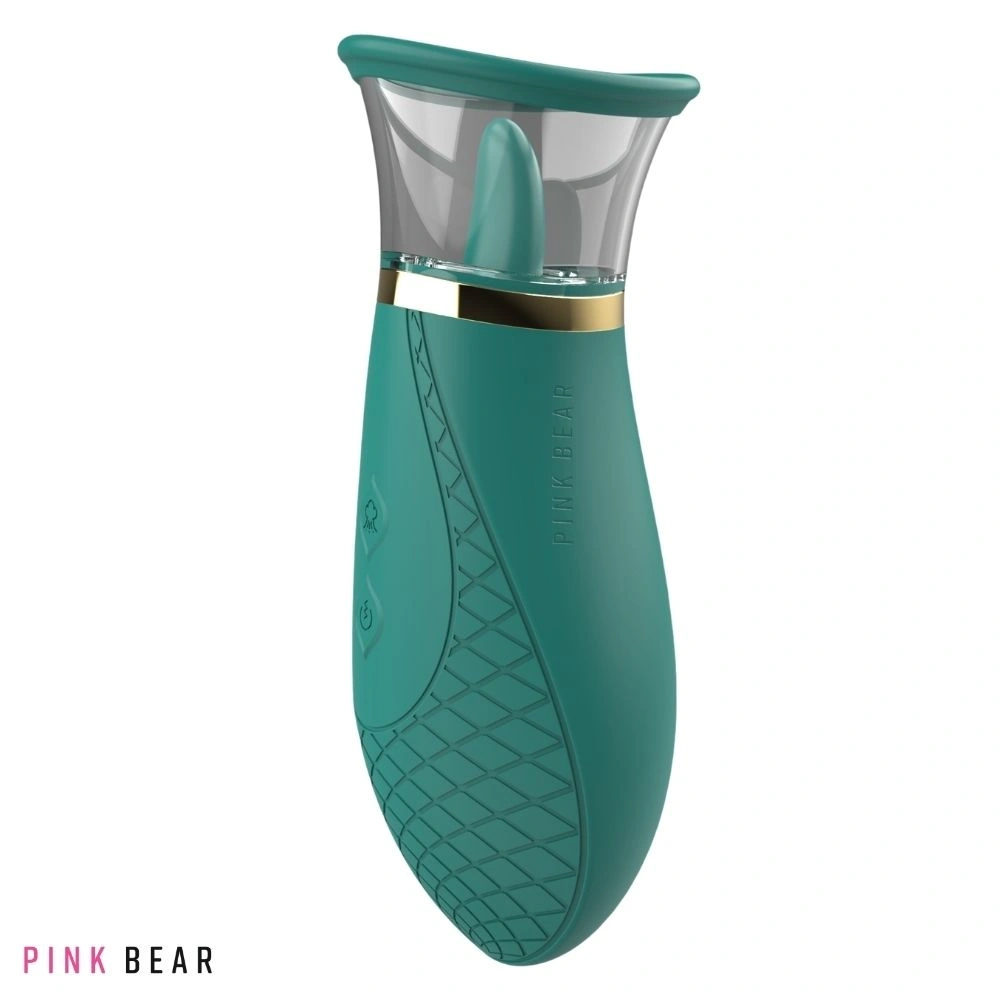 Stimulator Melow, 3 Moduri Suctiune, 9 Moduri Licking, Silicon, USB, Verde, 17 cm, #6, Erotic24.ro