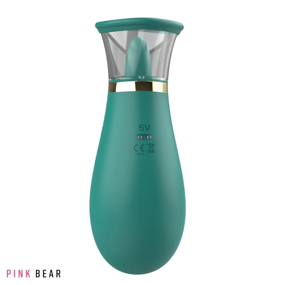 Stimulator Melow, 3 Moduri Suctiune, 9 Moduri Licking, Silicon, USB, Verde, 17 cm, #5, Erotic24.ro
