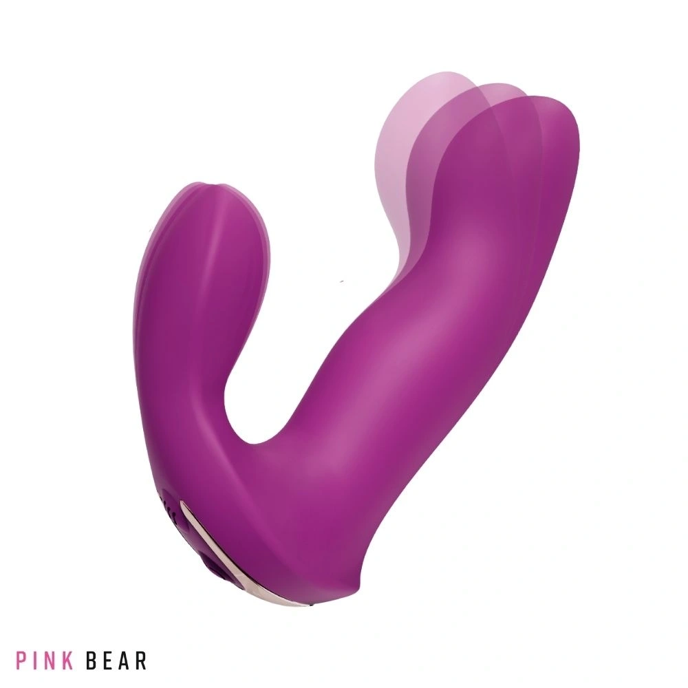 Vibrator Caress, 9 Moduri Vibratii, Silicon, USB, Mov, 11.6 cm, #1, Erotic24.ro