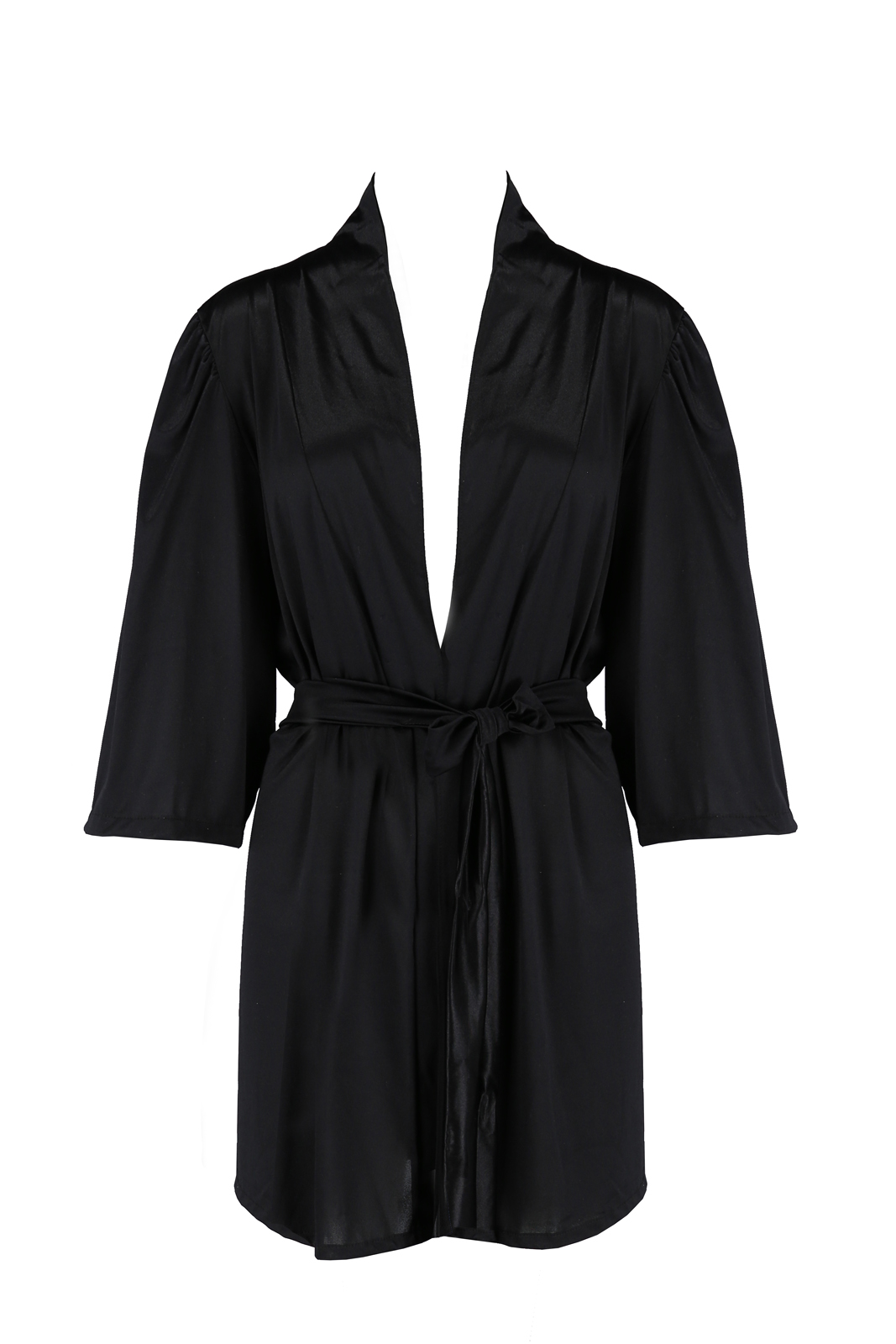 Halat din Satin Sybilla, Negru,  S/M , #3, Erotic24.ro