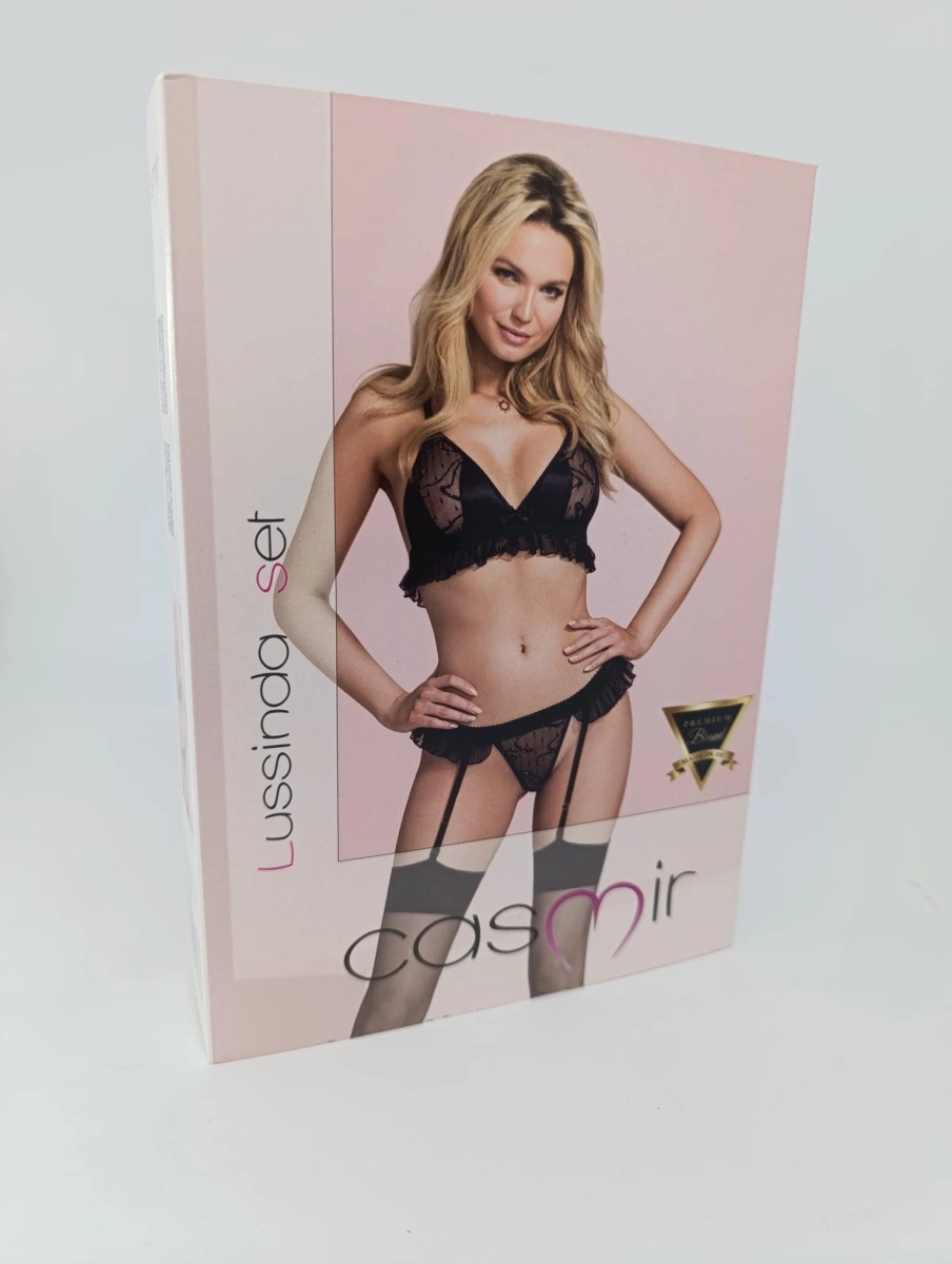 Set Lenjerie Lussinda 2 Piesem Negru, S/M, #5, Erotic24.ro