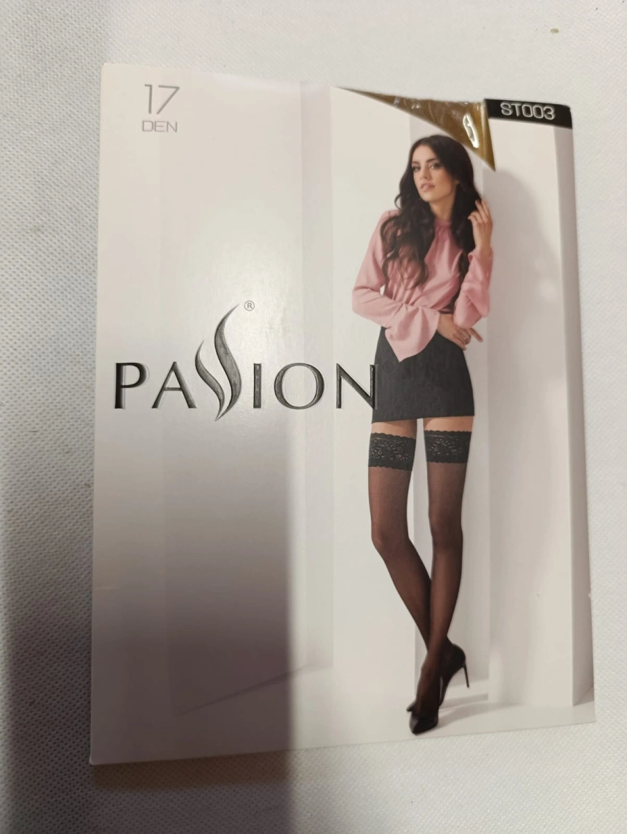 Ciorapi cu Autosustinere, 17 DEN, Alb, XS/S, Nr. 4, Erotic24.ro