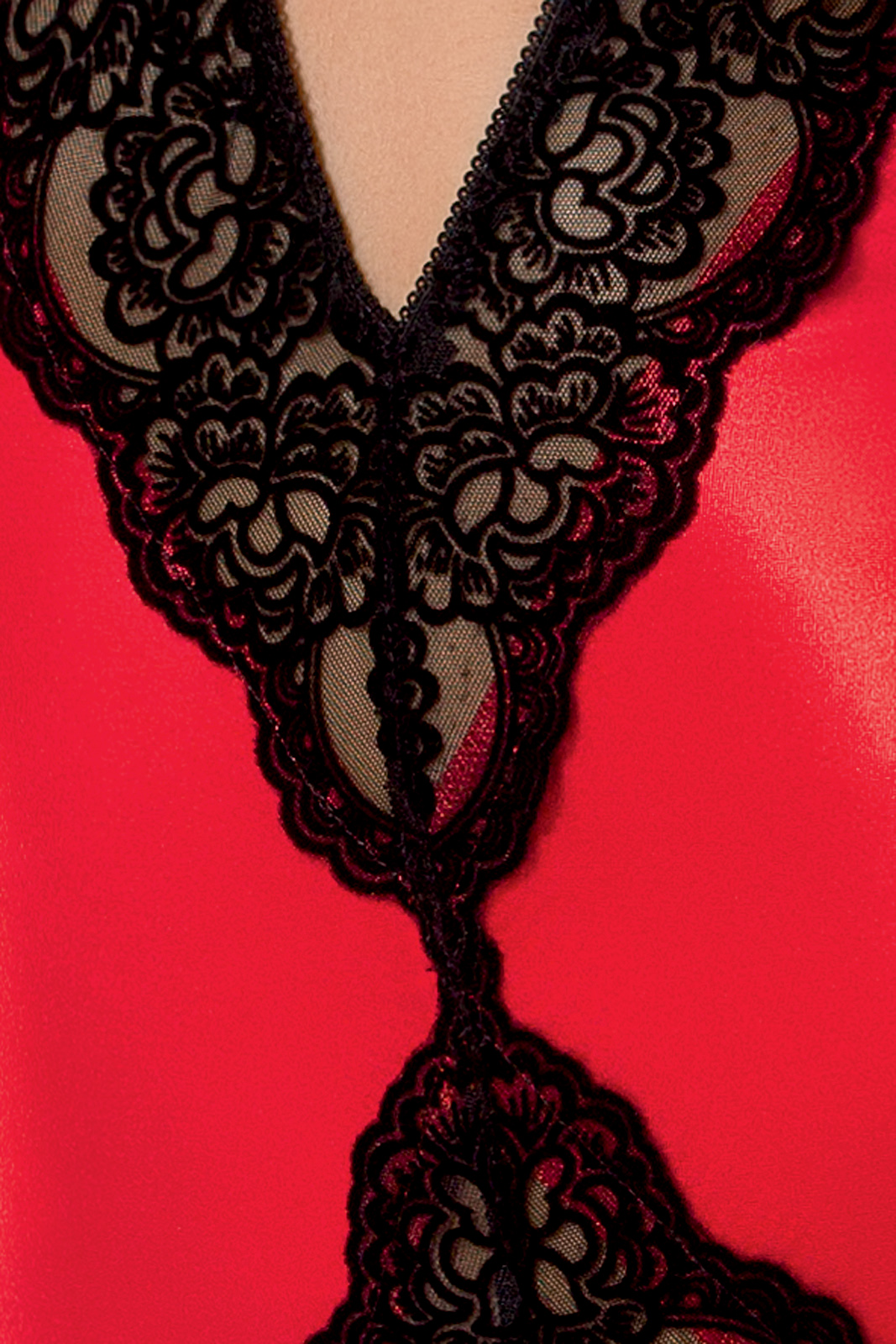 Body Polina, Rosu/Negru, S/M, #4, Erotic24.ro