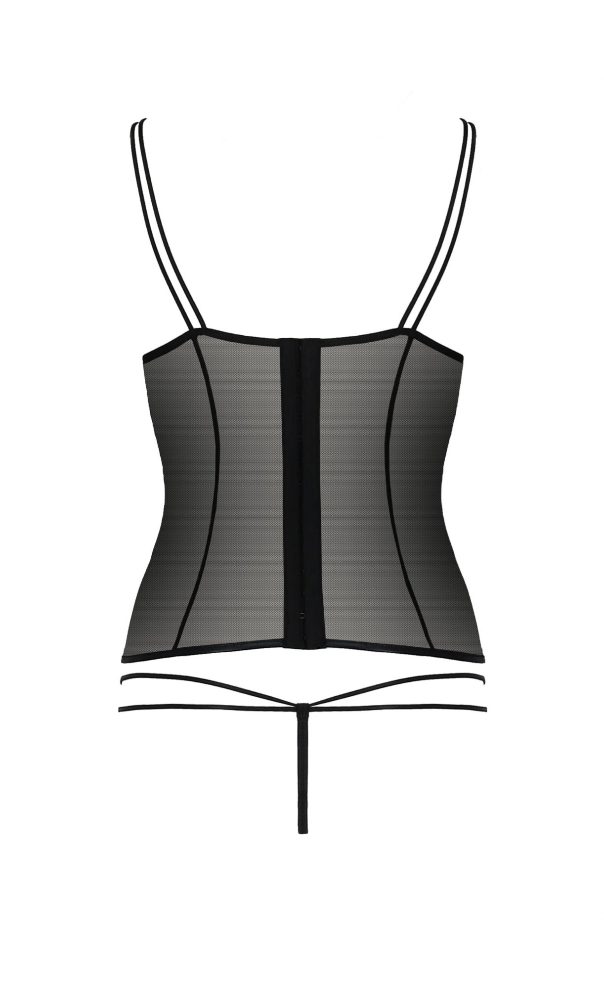 Set 2 Piese Midori, Rosu/Negru, S/M, Nr. 4, Erotic24.ro