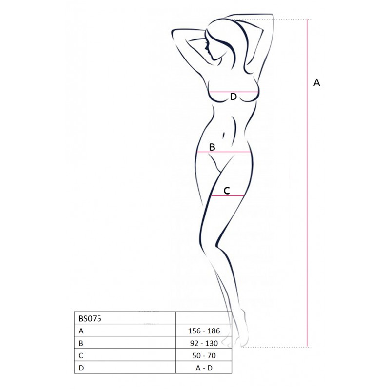 Bodystocking Passion Crotchless Butterfly, Alb, S-L, Nr. 2, Erotic24.ro