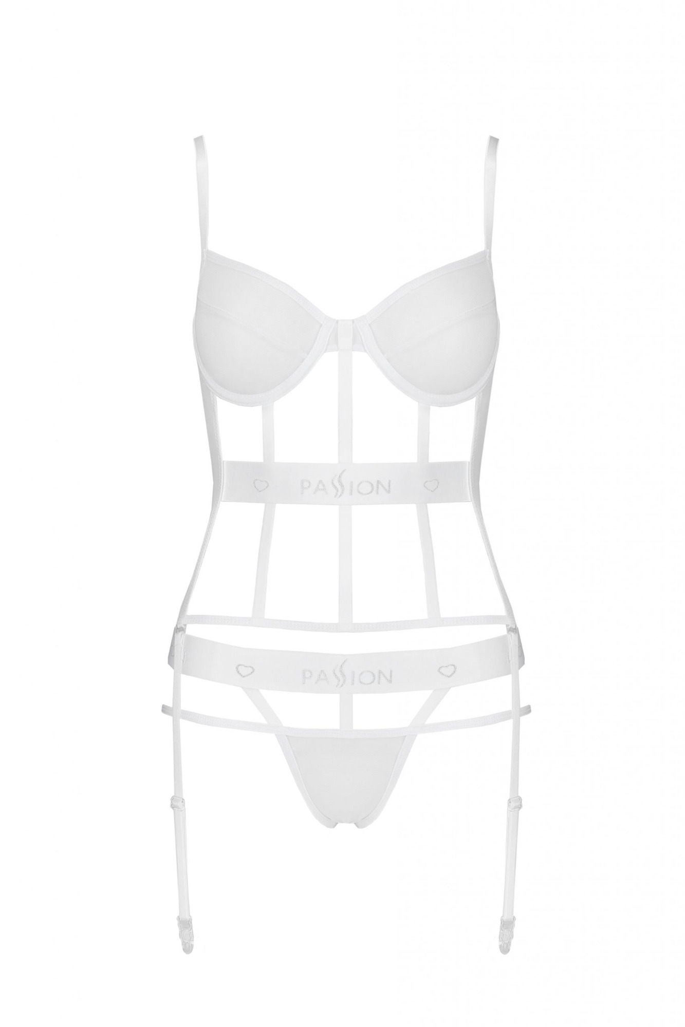 Set 2 Piese Kyouka, Alb, S/M, Nr. 2, Erotic24.ro