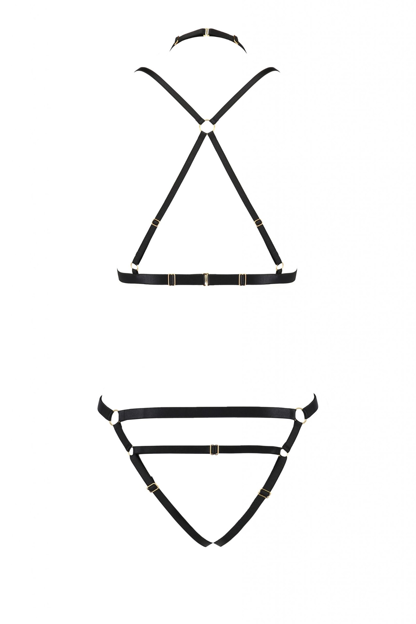 Bikini Harness Kelis, Negru, S/M, #5, Erotic24.ro