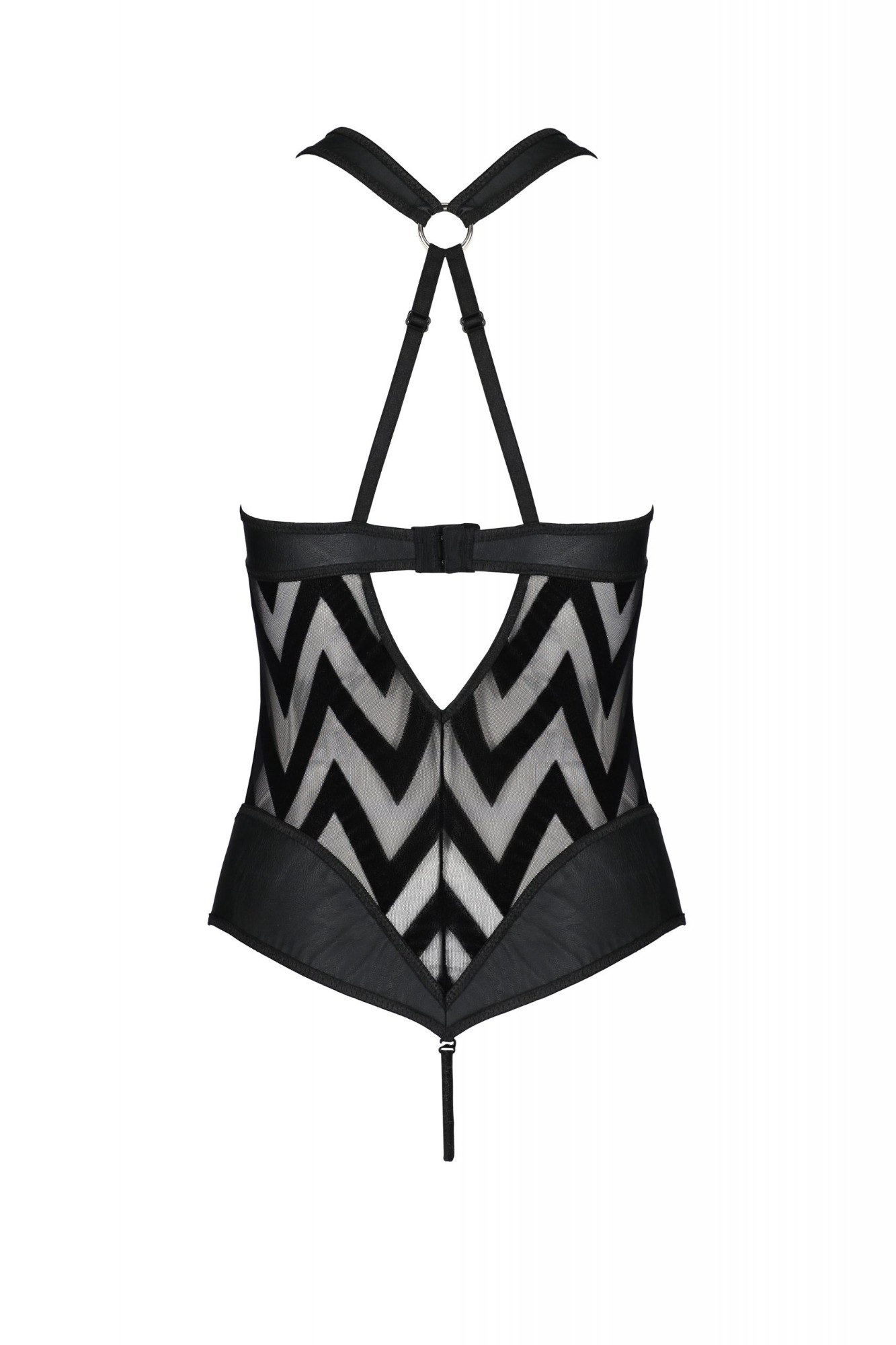 Body Hima cu Imprimeu, Negru, S/M, #4, Erotic24.ro