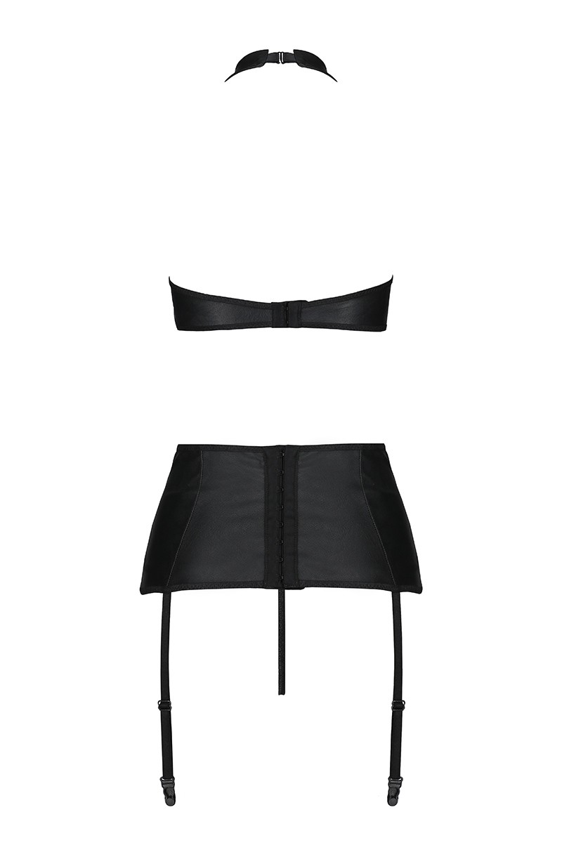 Set 3 Piese Lenjerie Nancy Negru L/XL, Nr. 4, Erotic24.ro