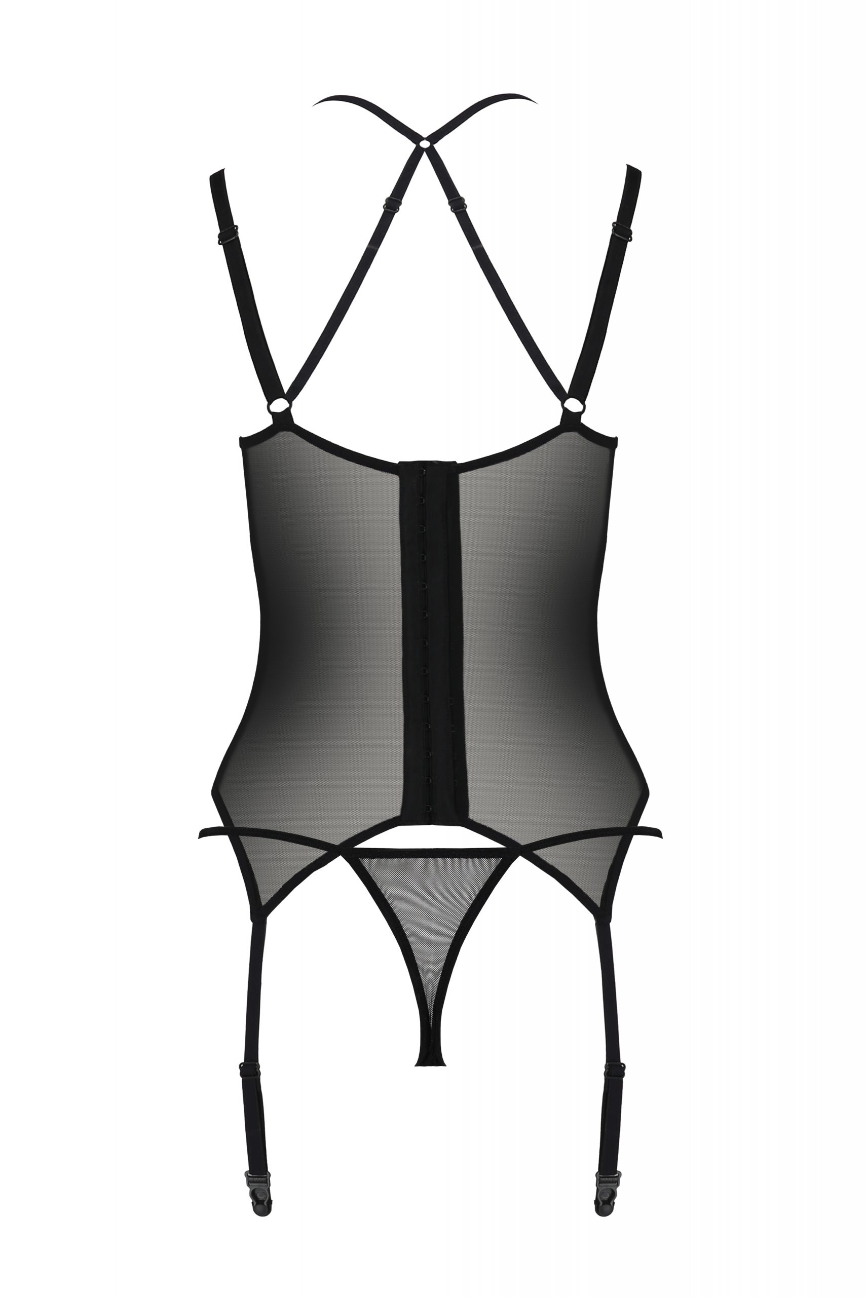 Corset Drosera ECO Collection, Negru, S/M, #4, Erotic24.ro