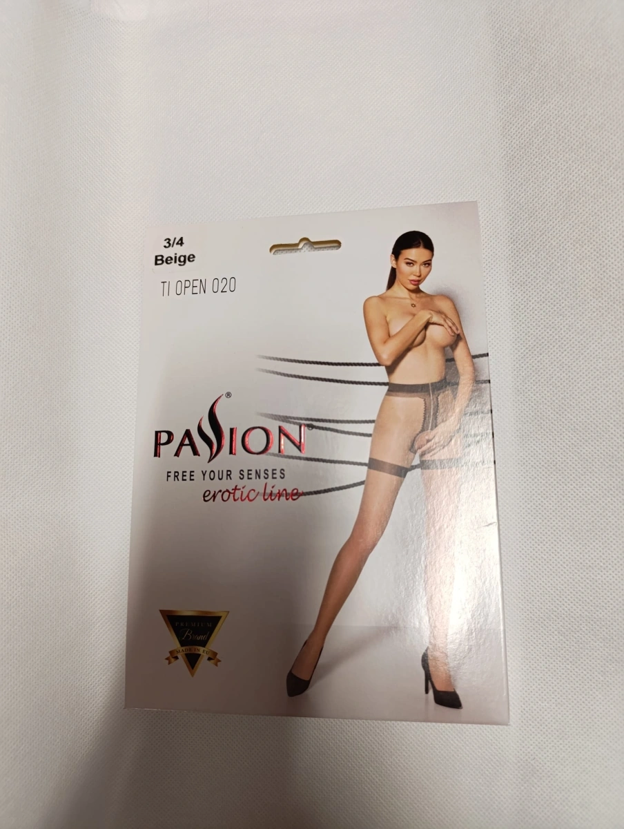 Ciorapi Crotchless Subtiri, 20 Den, Bej, L/XL , #3, Erotic24.ro