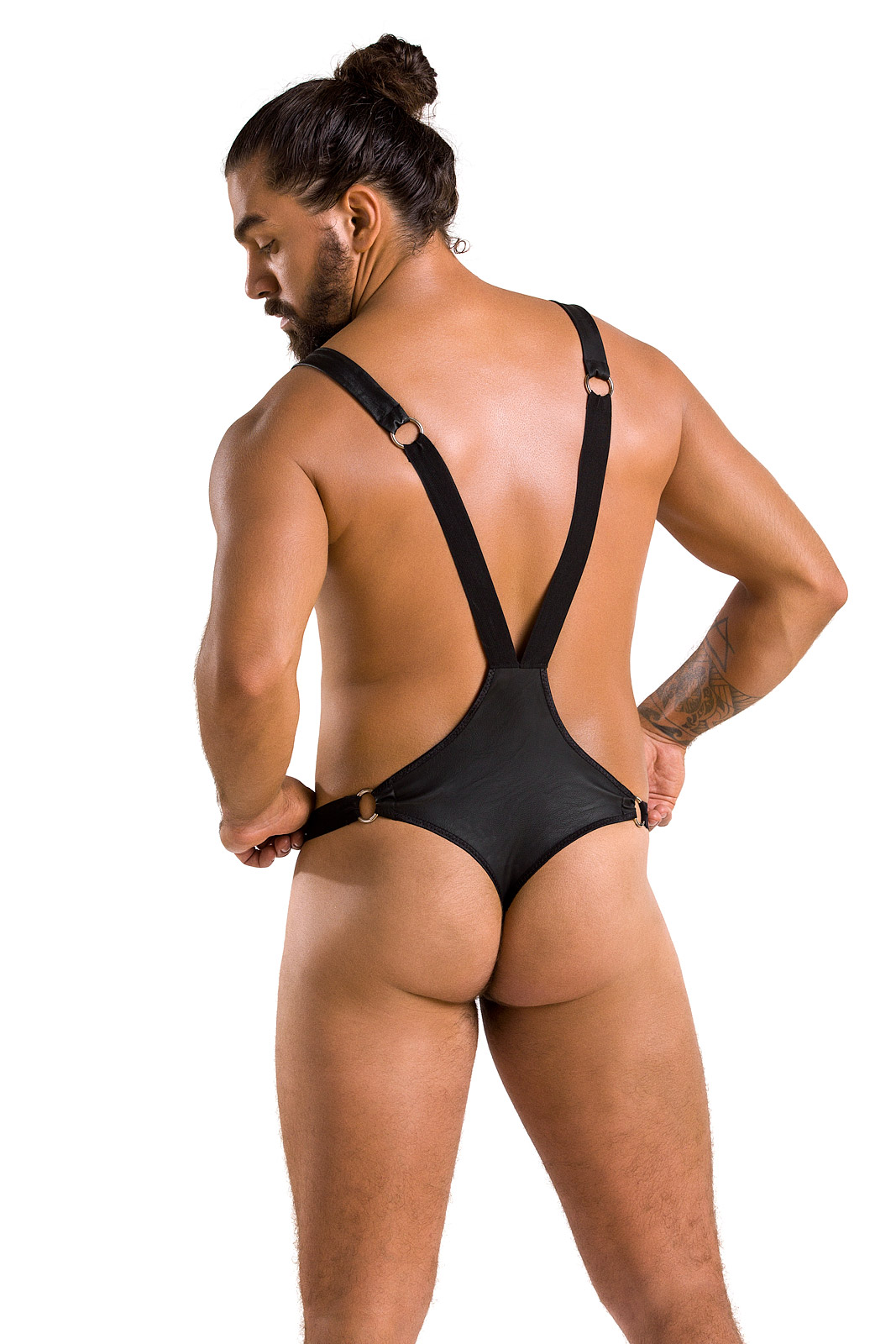Body Harry din Piele Ecologica, Negru, L/XL , #2, Erotic24.ro