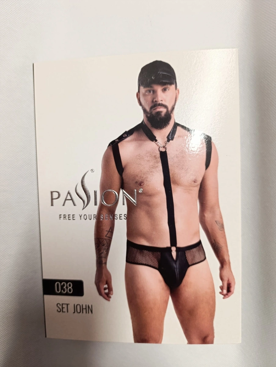 Set 2 Piese John, Negru, S/M, #5, Erotic24.ro