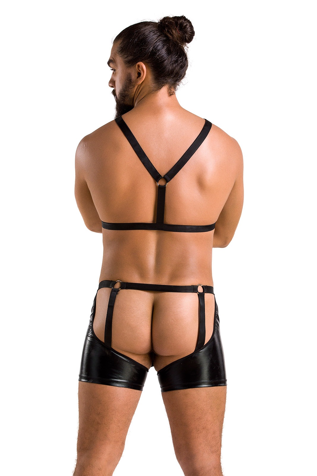 Set 2 Piese Wetlook Aron, Negru, S/M, #2, Erotic24.ro