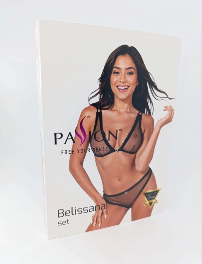 Set Lenjerie BELISSANA Sutien, Bikini, Negru, M, #7, Erotic24.ro
