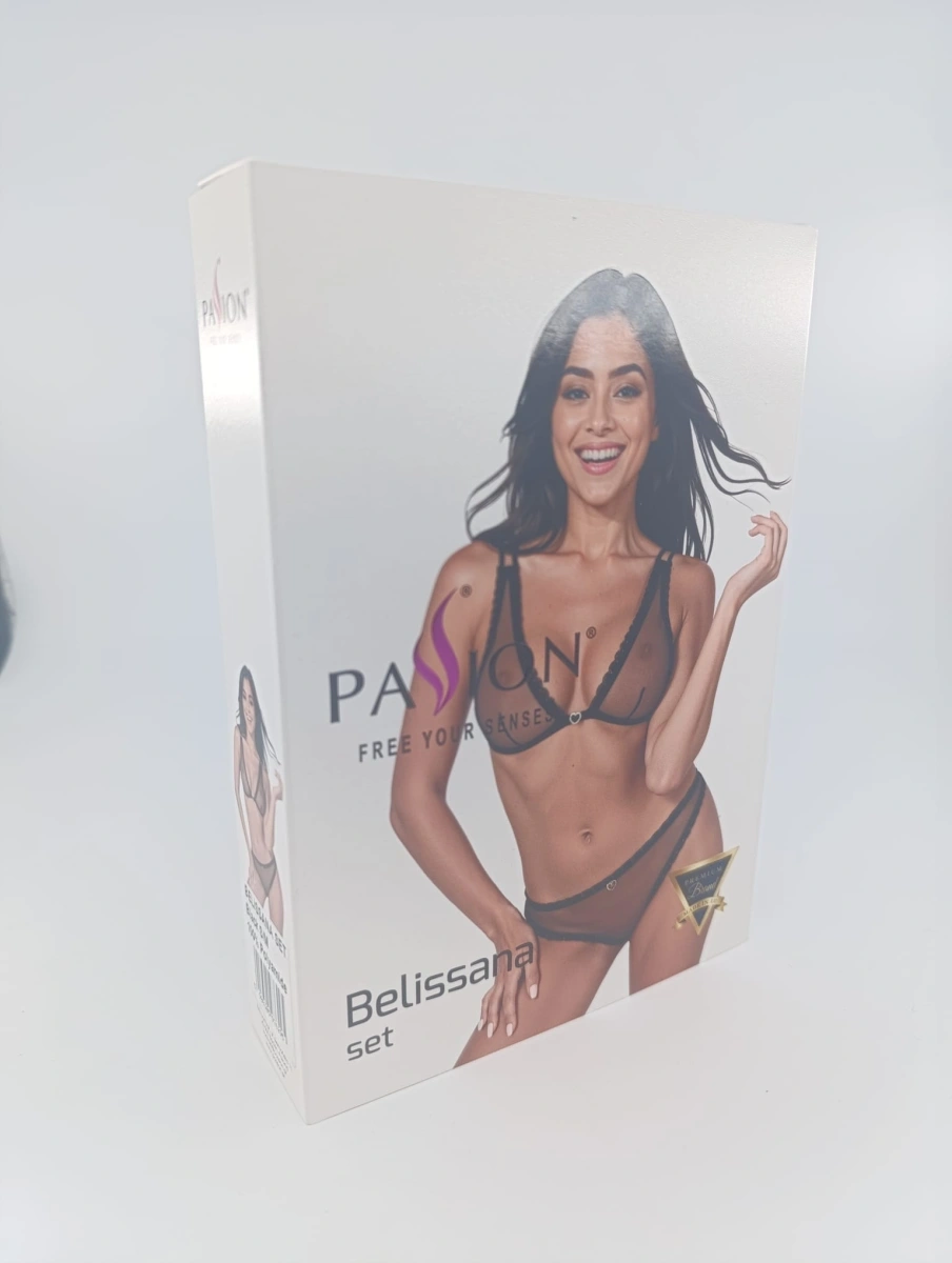 Set Lenjerie BELISSANA Sutien, Bikini, Negru, S/M, #7, Erotic24.ro