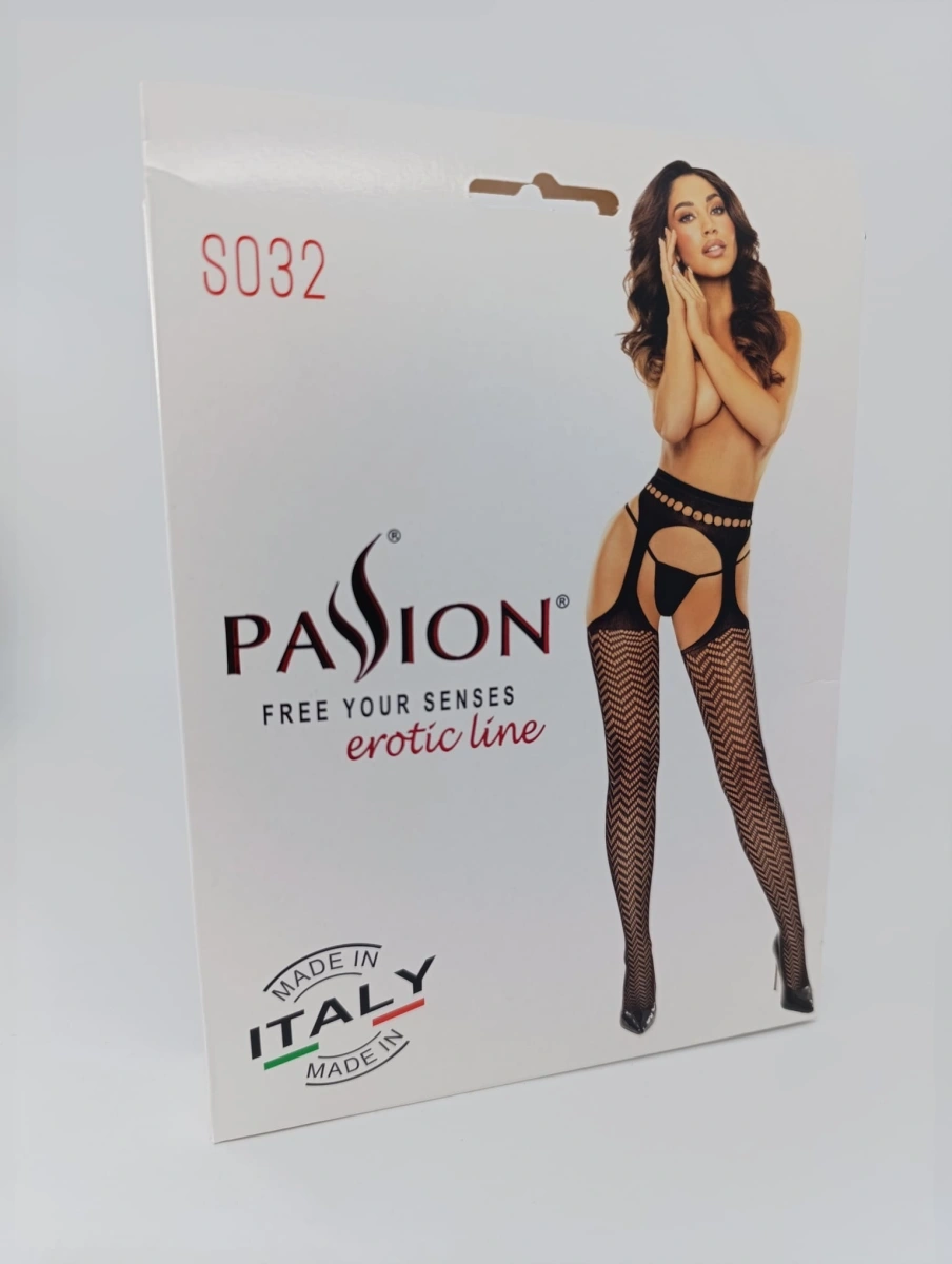 Ciorapi Sexy din Plasa Elastica, Model Portjartier, Rosu, S-L, Nr. 3, Erotic24.ro